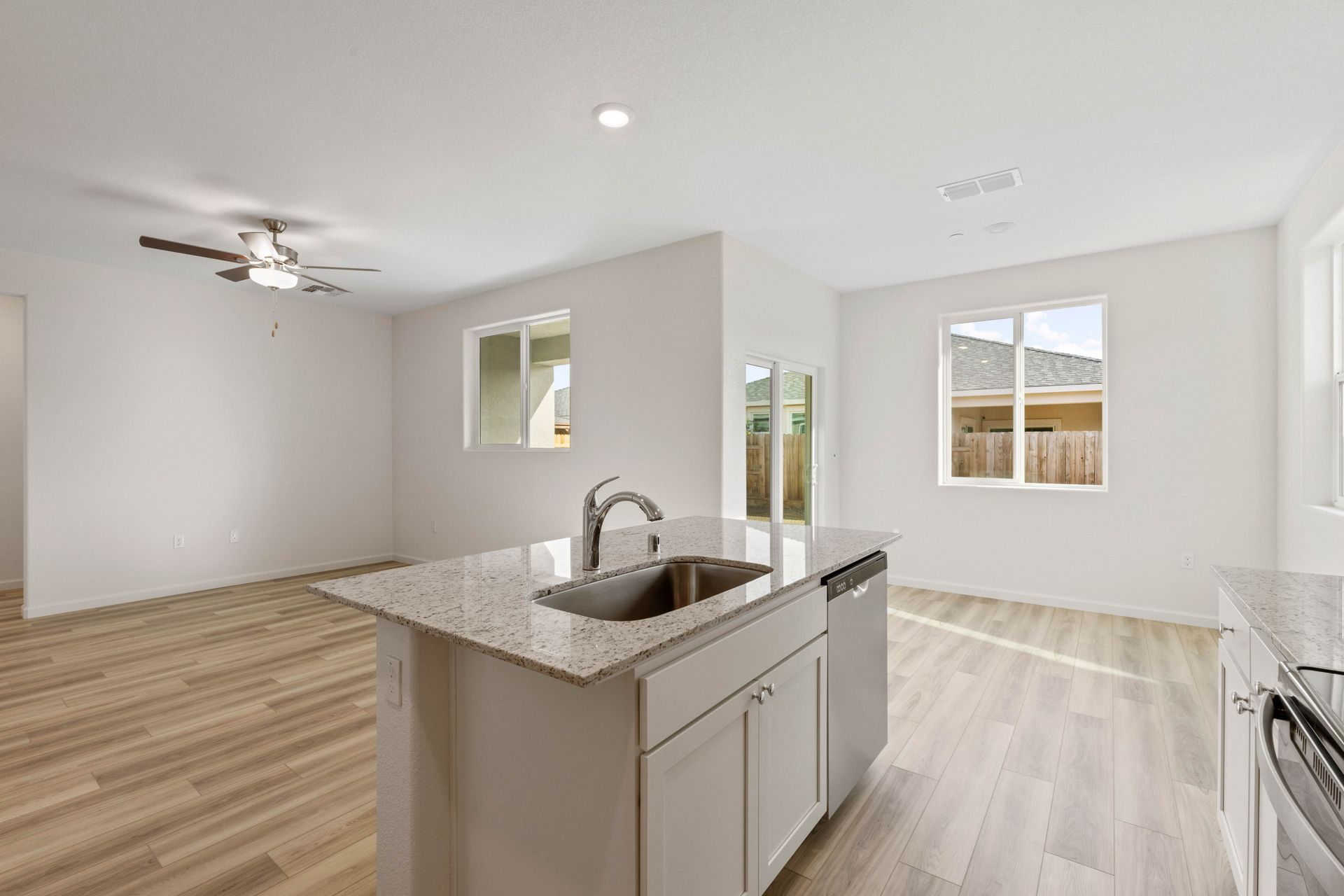 You will love this breakfast bar that overlooks the living area.