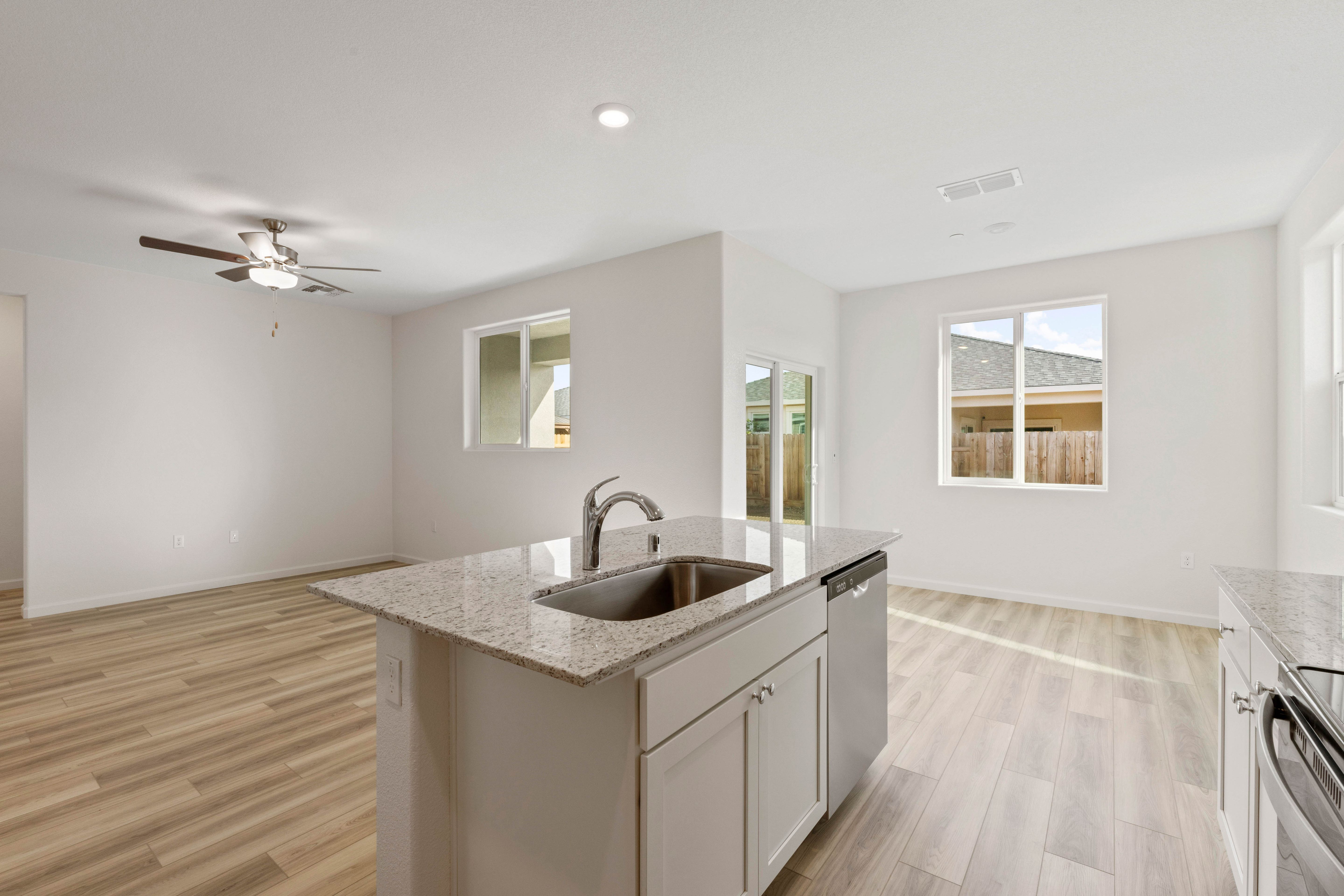 You will love this breakfast bar that overlooks the living area.