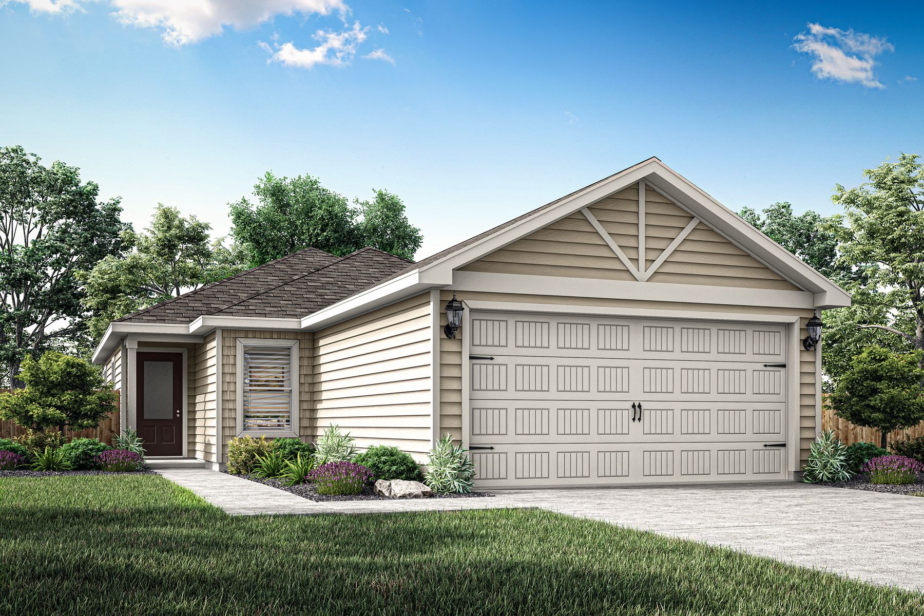 The Atticus is a beautiful one-story home. 