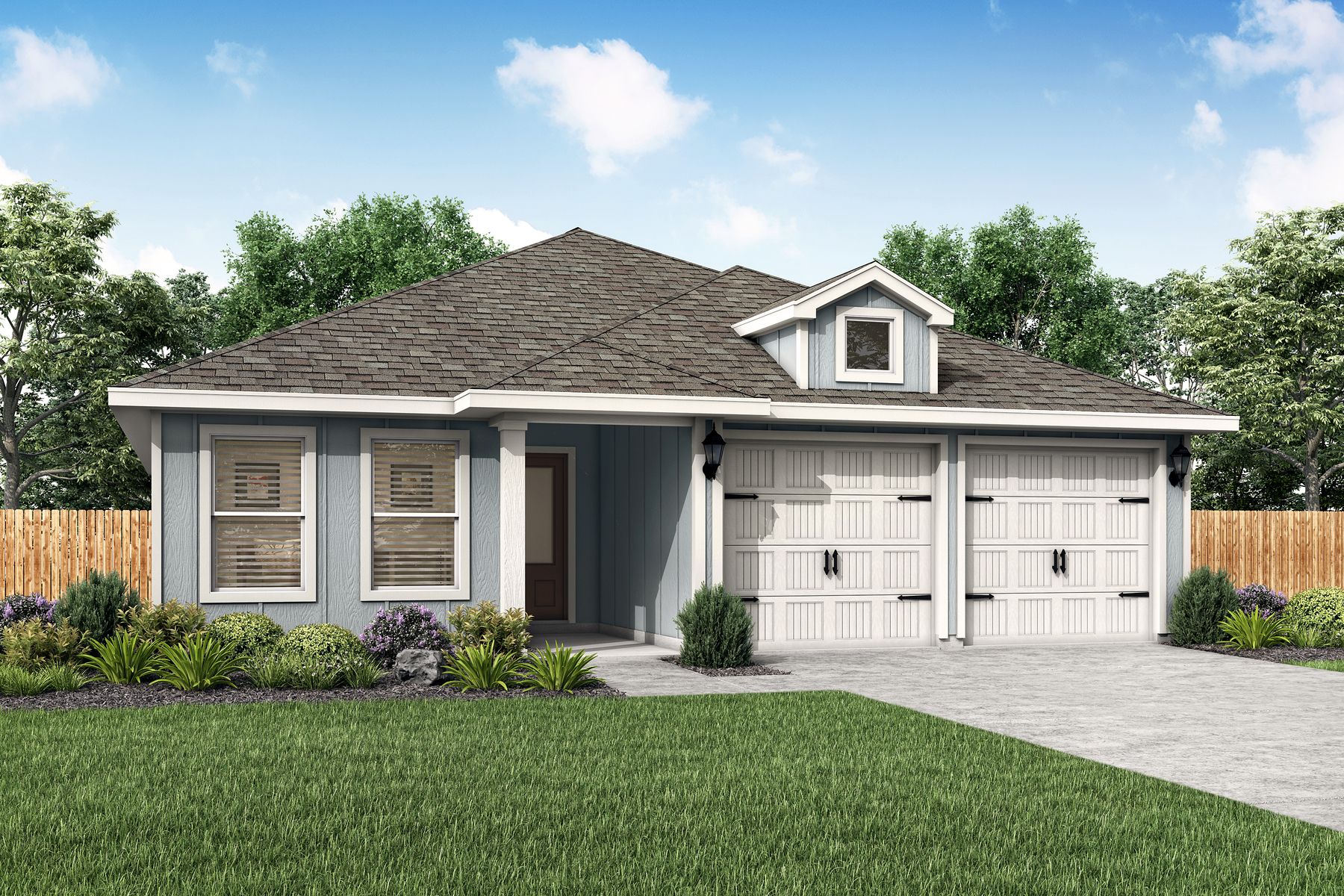The Blanco is a beautiful one-story home.