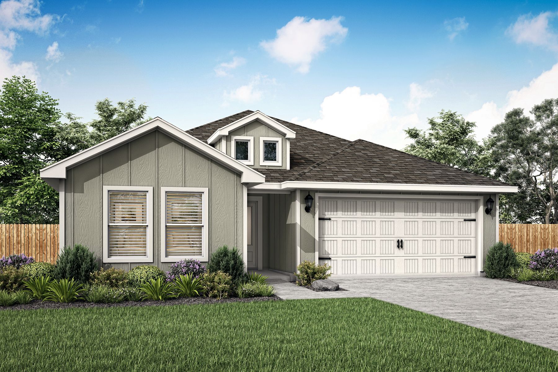 The Sabine is a beautiful one-story home.