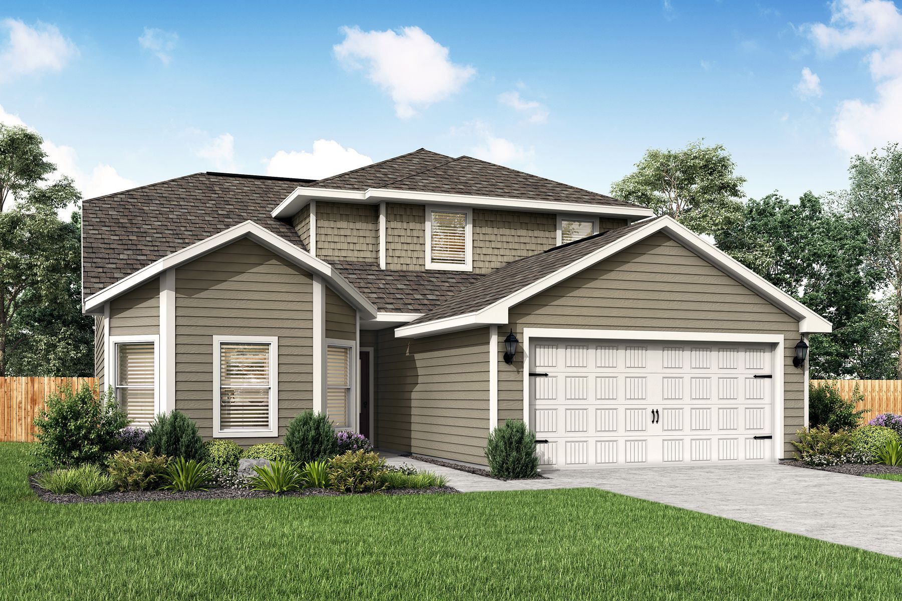 The Cypress is a beautiful two-story home.