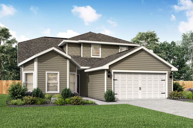 The Cypress is a beautiful two-story home.
