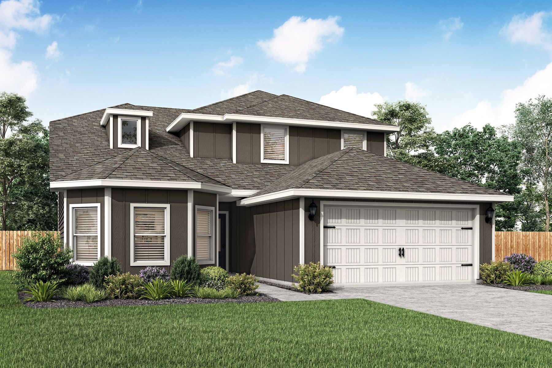 The Cypress is a beautiful two-story home.