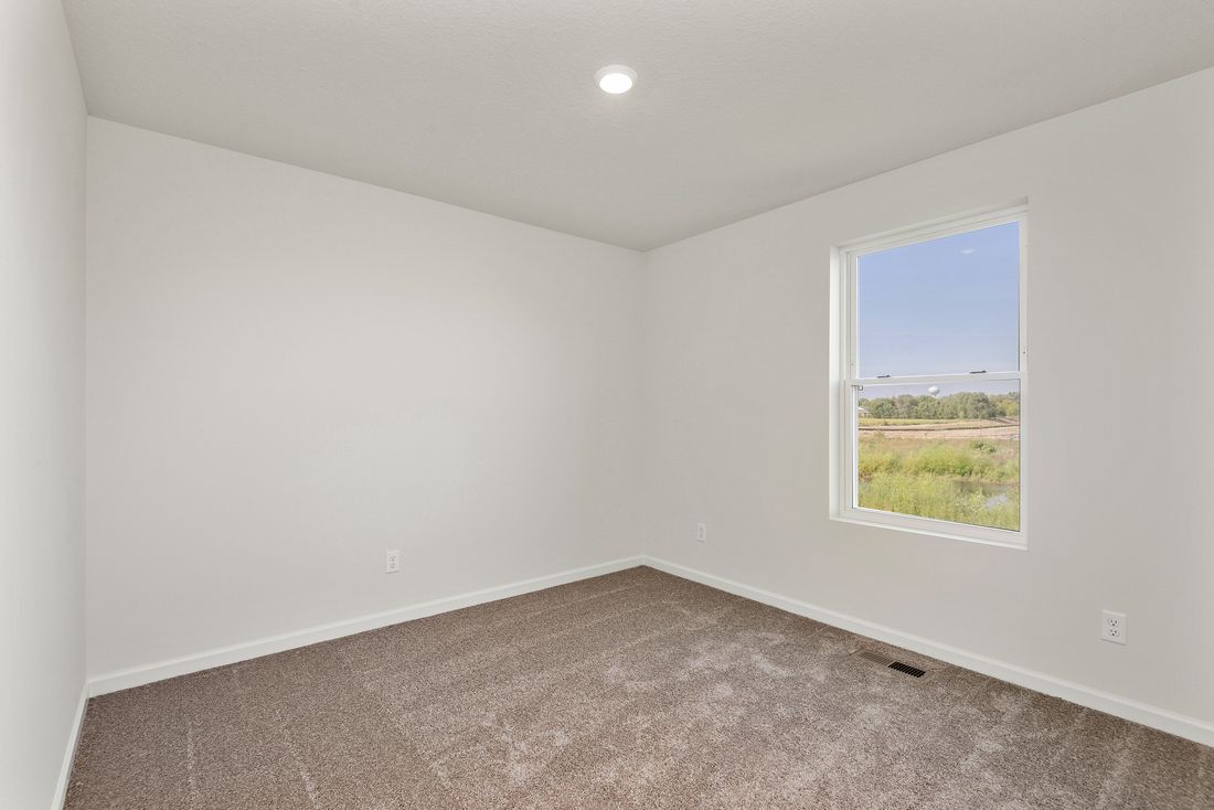 The secondary bedrooms have carpet.