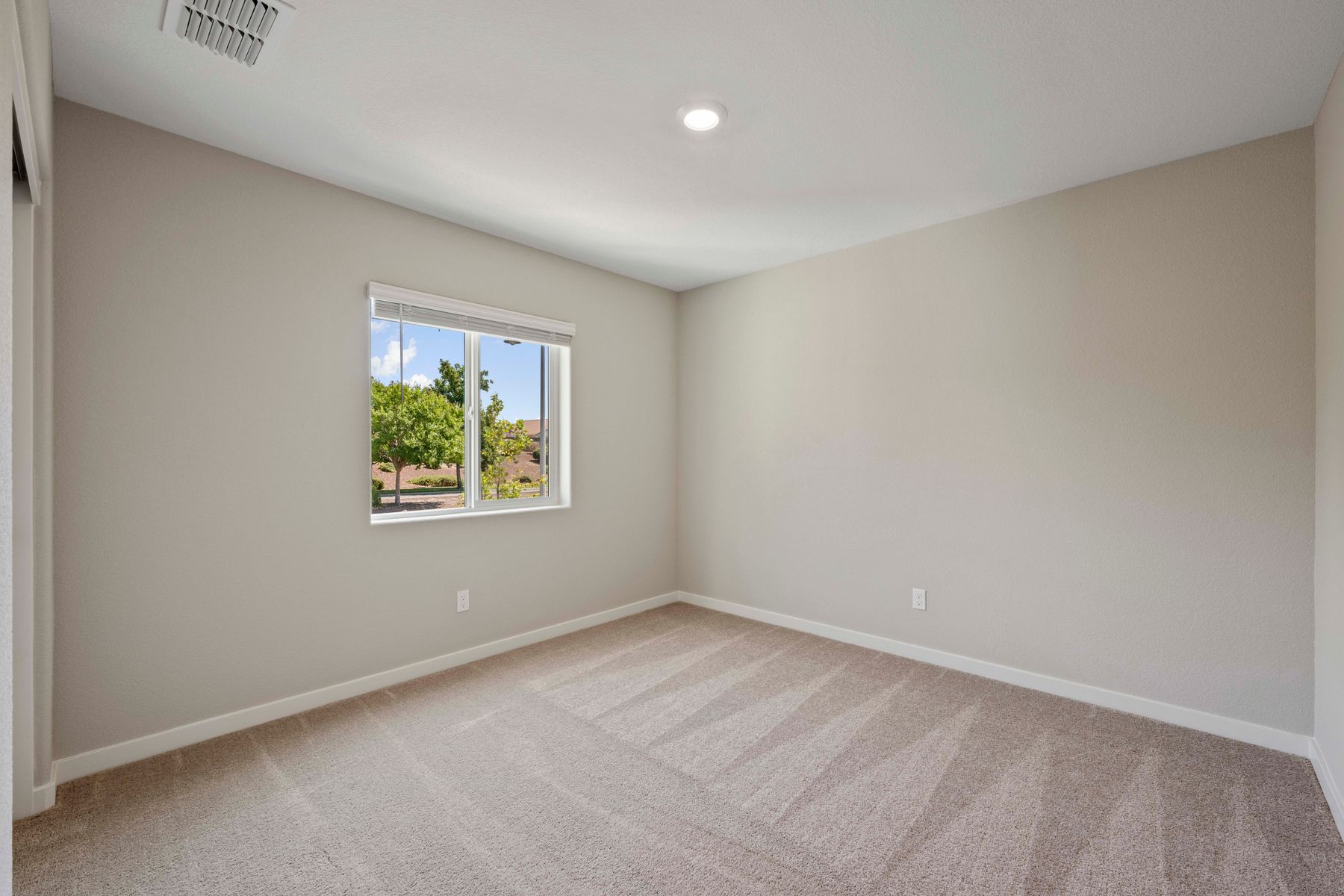 The secondary bedrooms have carpet.