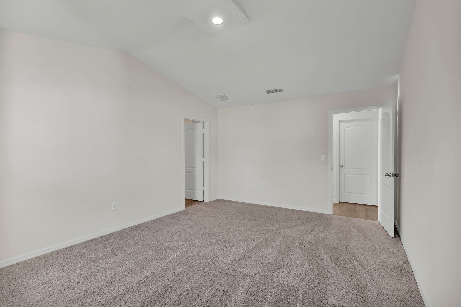The master suite has a private master bath and large walk-in closet!