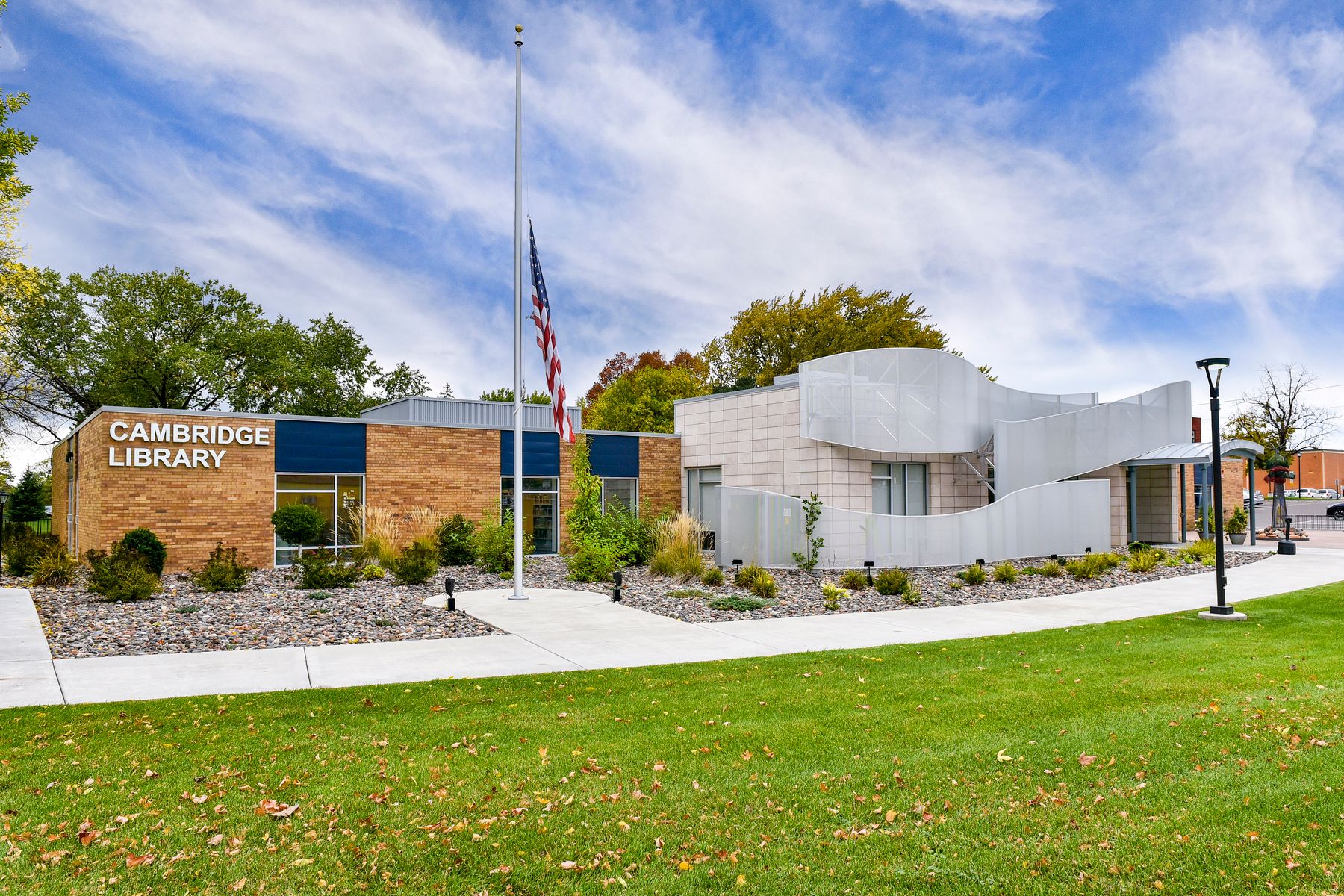 The Library is located close to the community