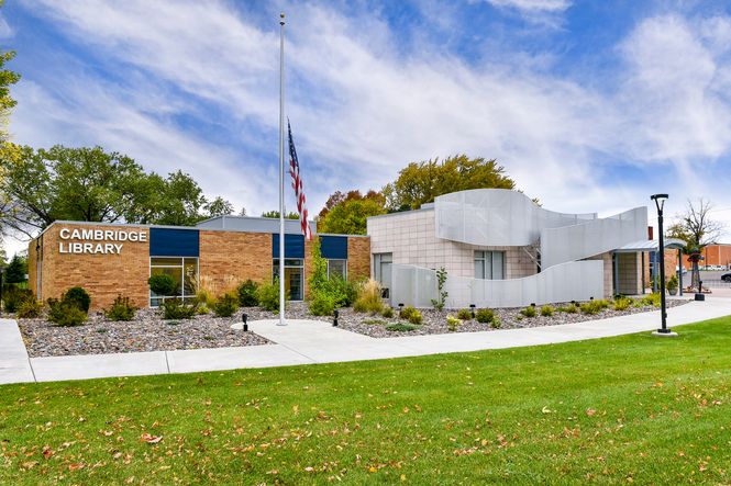 The Library is located close to the community