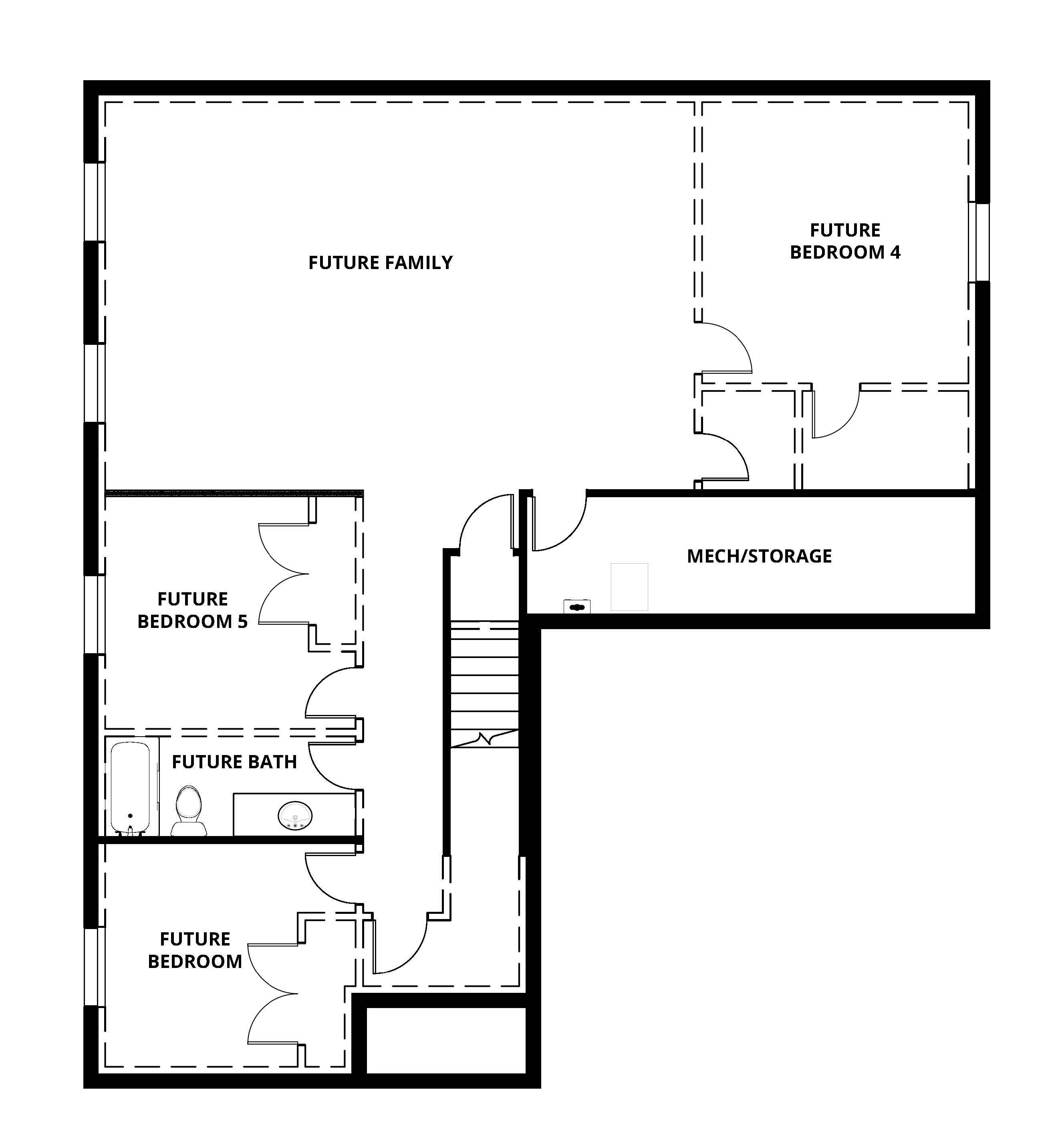 *We offer unfinished basements on select lots.