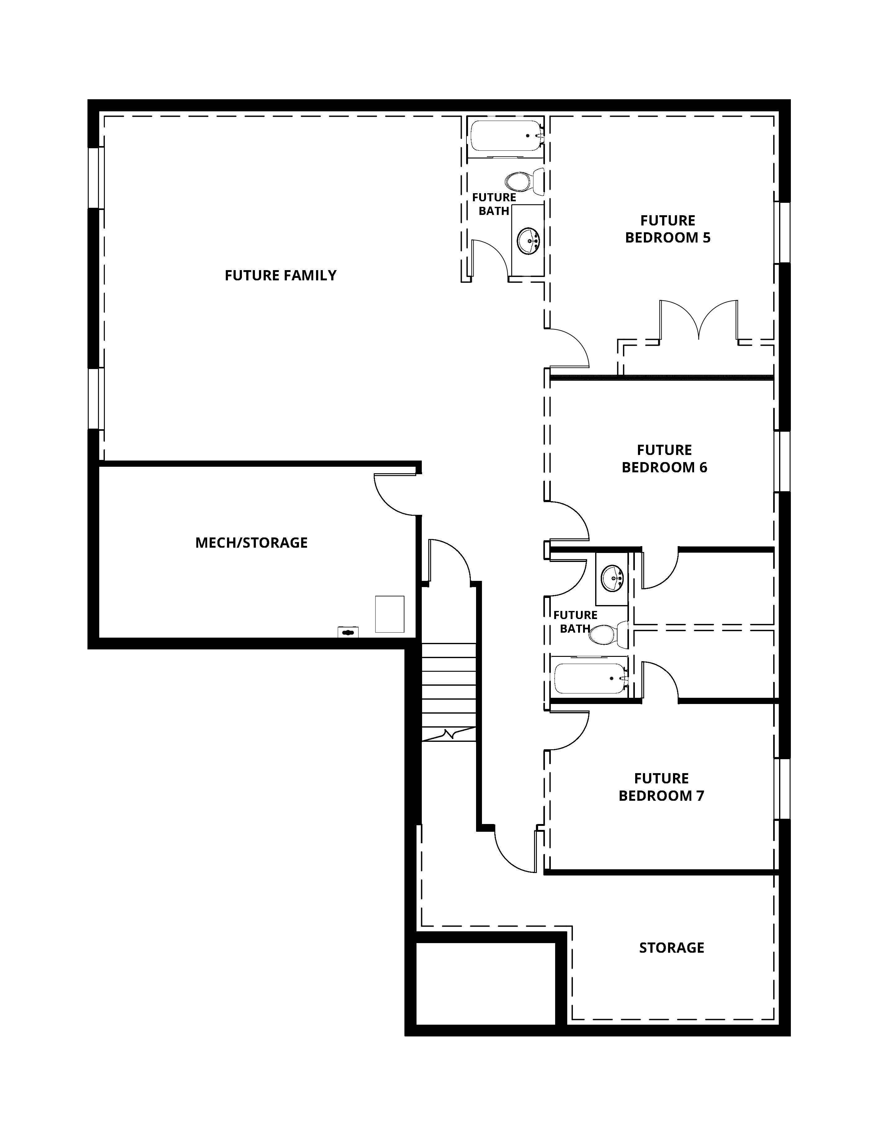 *We offer unfinished basements on select lots.