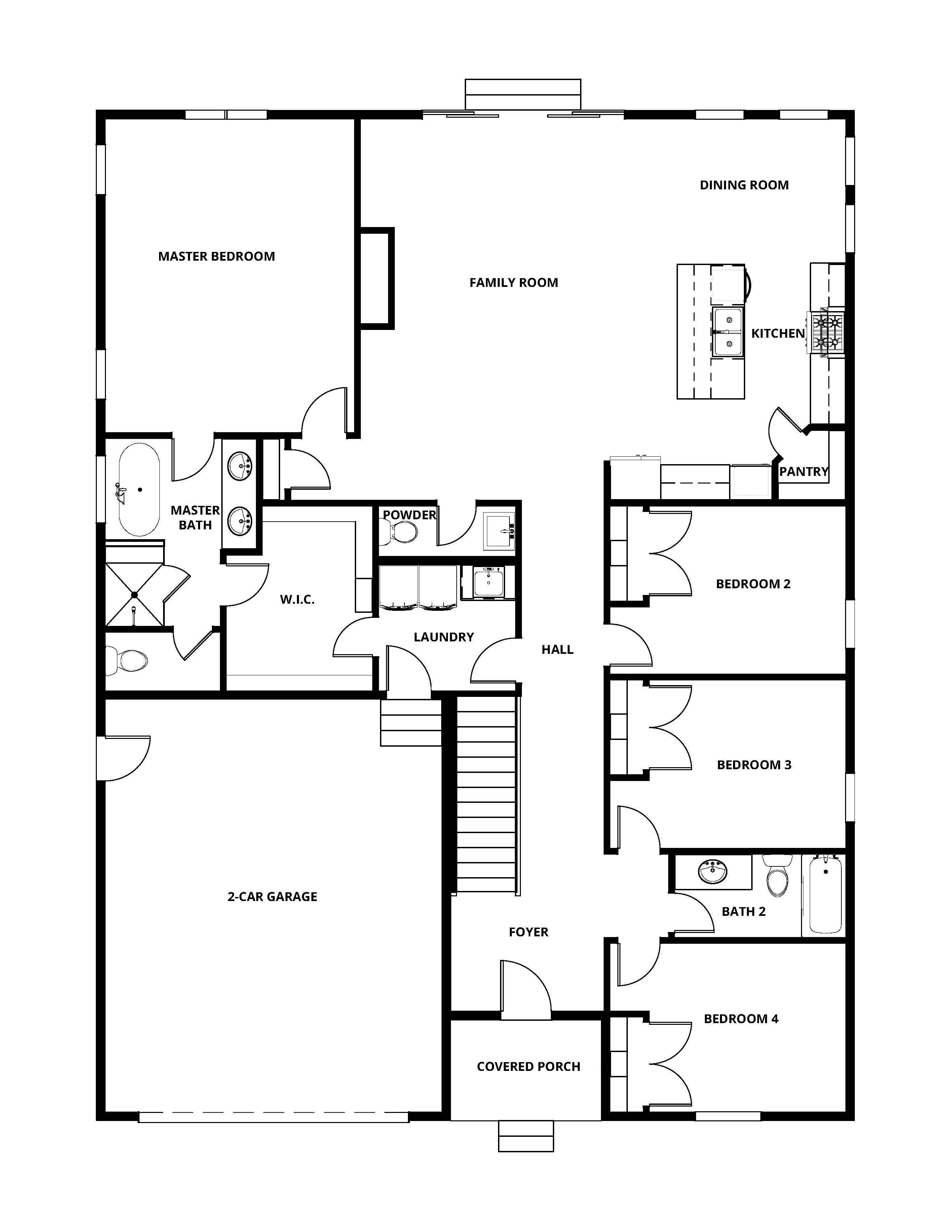 The Harmony is a wonderful open-concept floor plan.