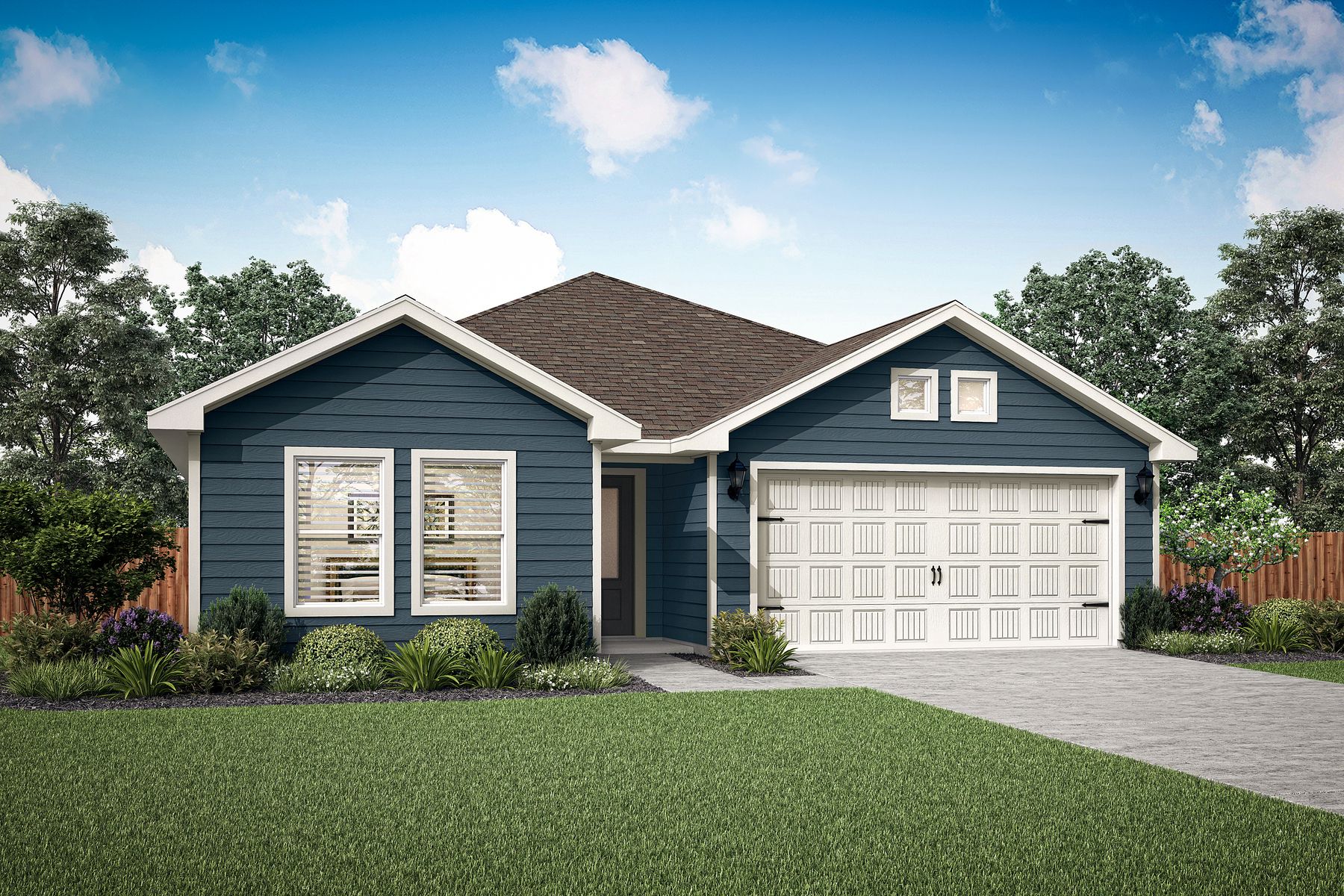 The Sabine is a beautiful one-story floor plan.