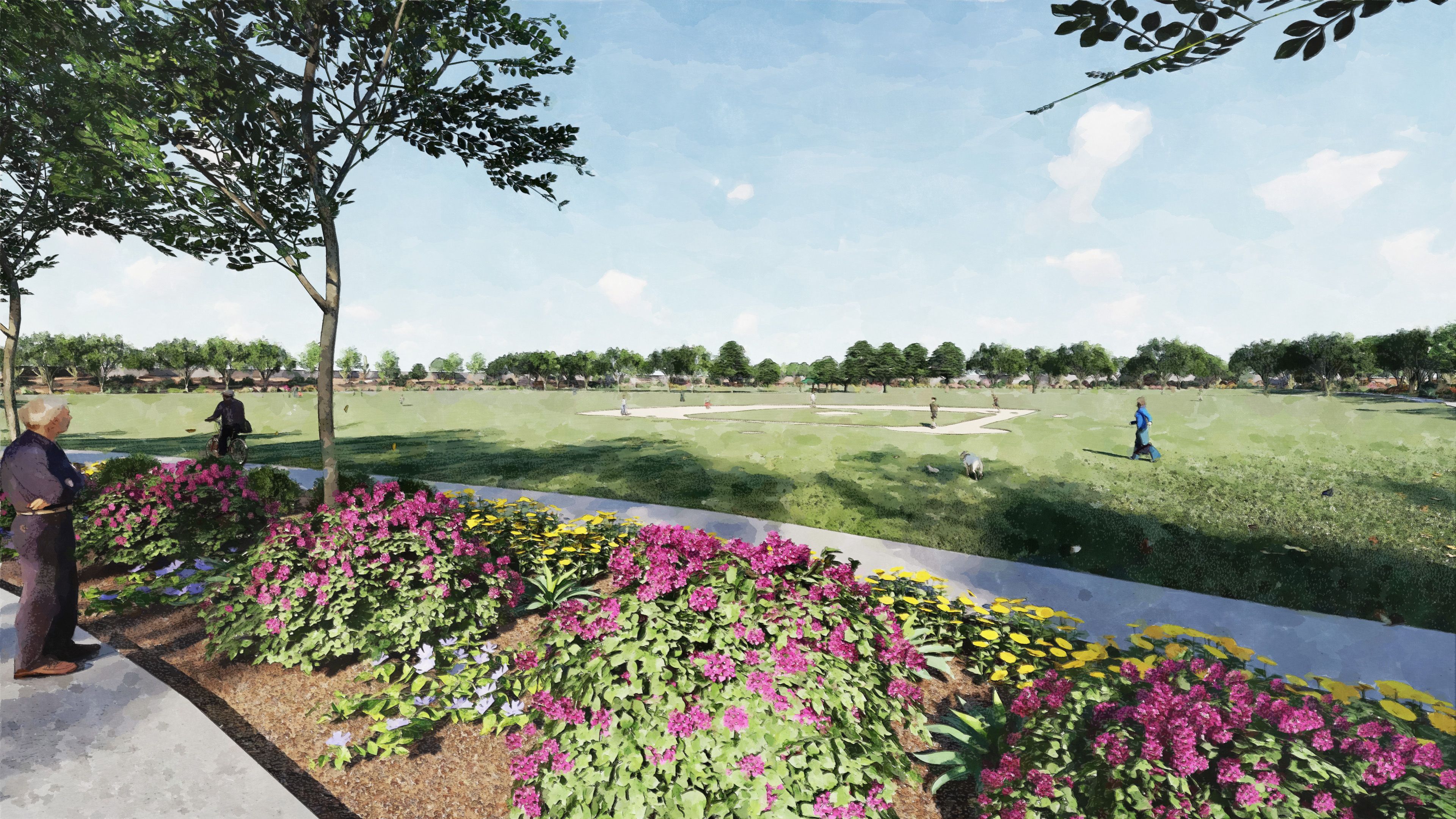 Here is the baseball field