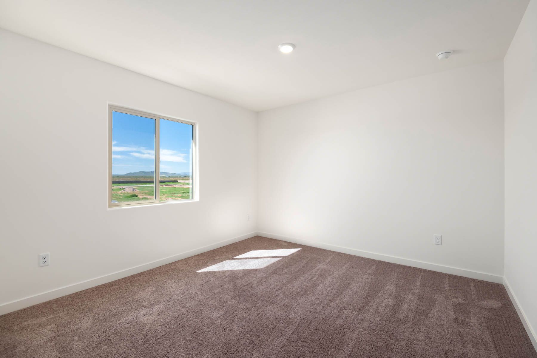 Every bedroom is generously sized and has its own closet. 