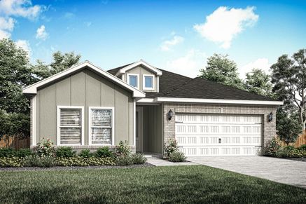 Rendeirng of the beautiful, one-story Sabine floor plan.