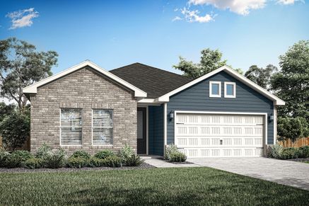 Rendeirng of the beautiful, one-story Sabine floor plan.