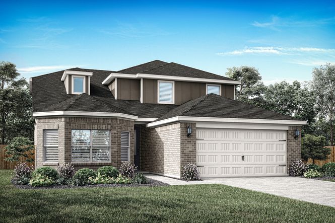 Rendeirng of the beautiful, two-story Cypress floor plan.