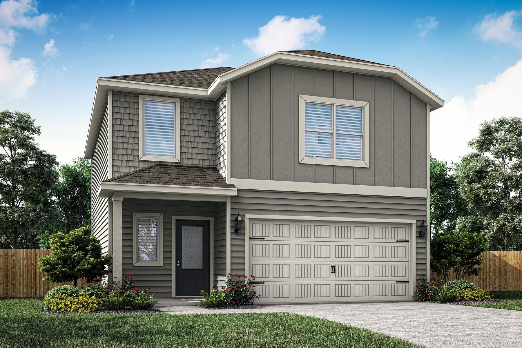 Rendering of the two-story Colorado floor plan.