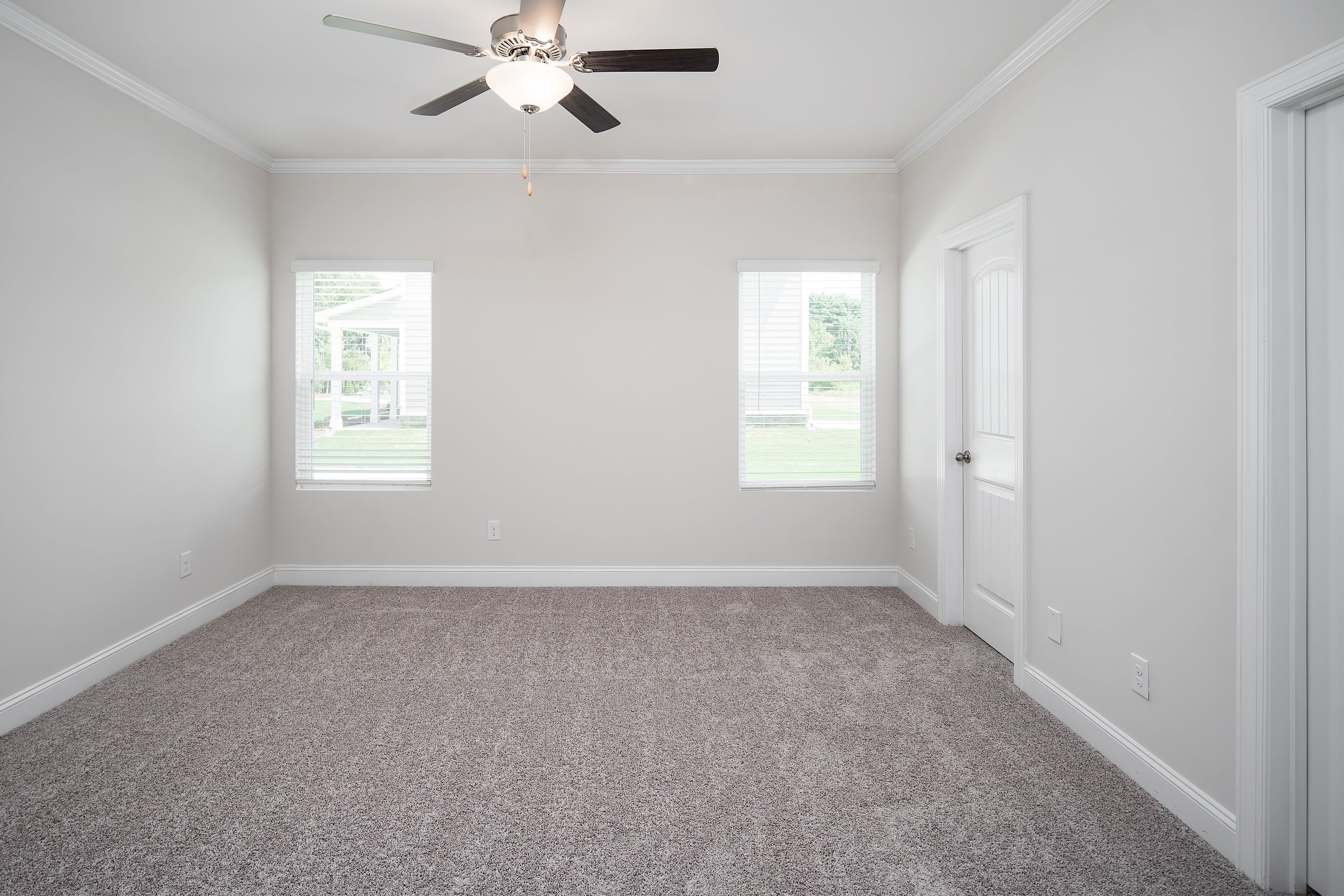 Every bedroom has plenty of space and a closet
