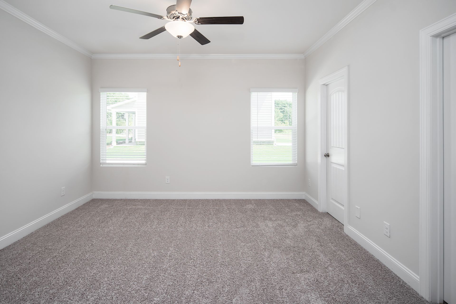 Every bedroom has plenty of space and a closet
