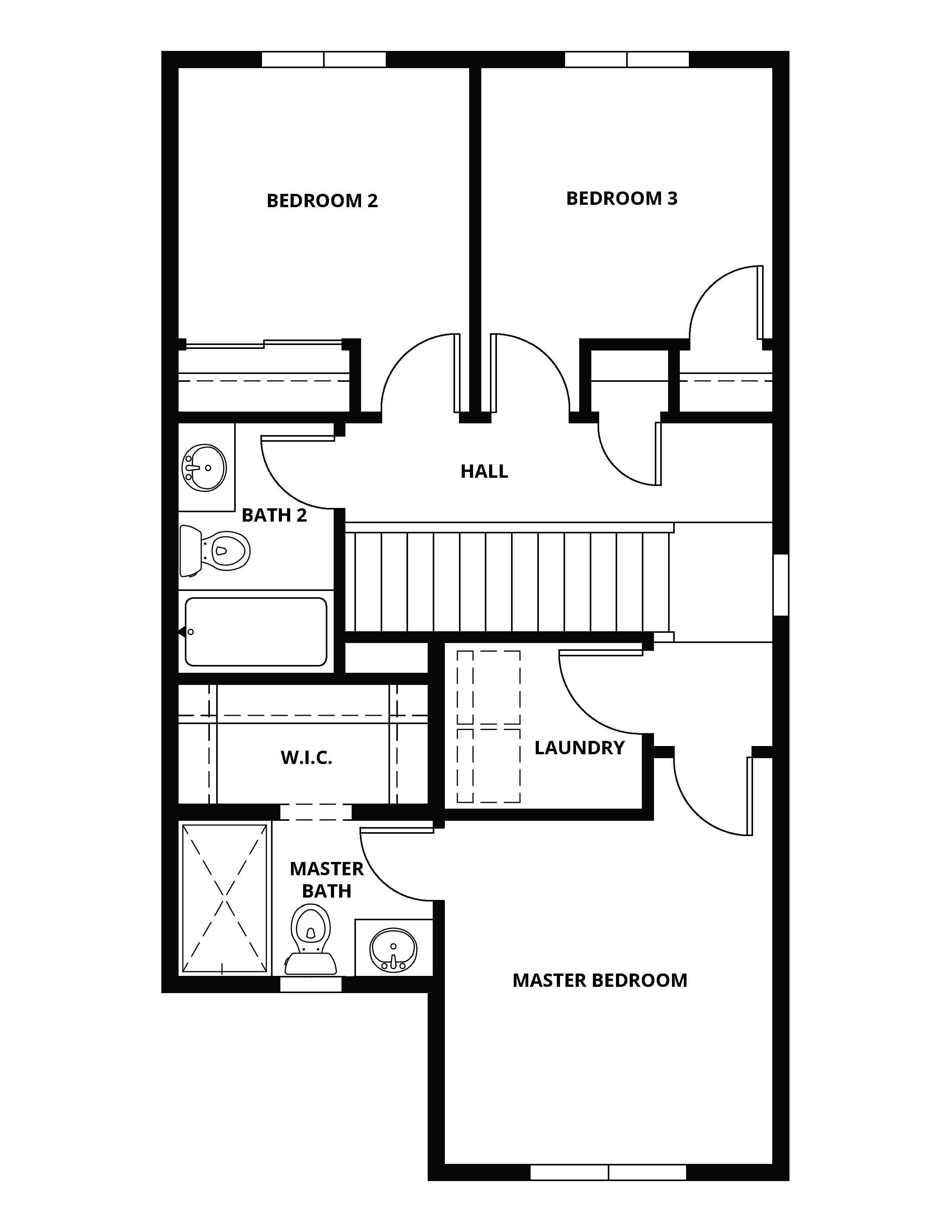The second floor of the Chimera has the bedrooms.