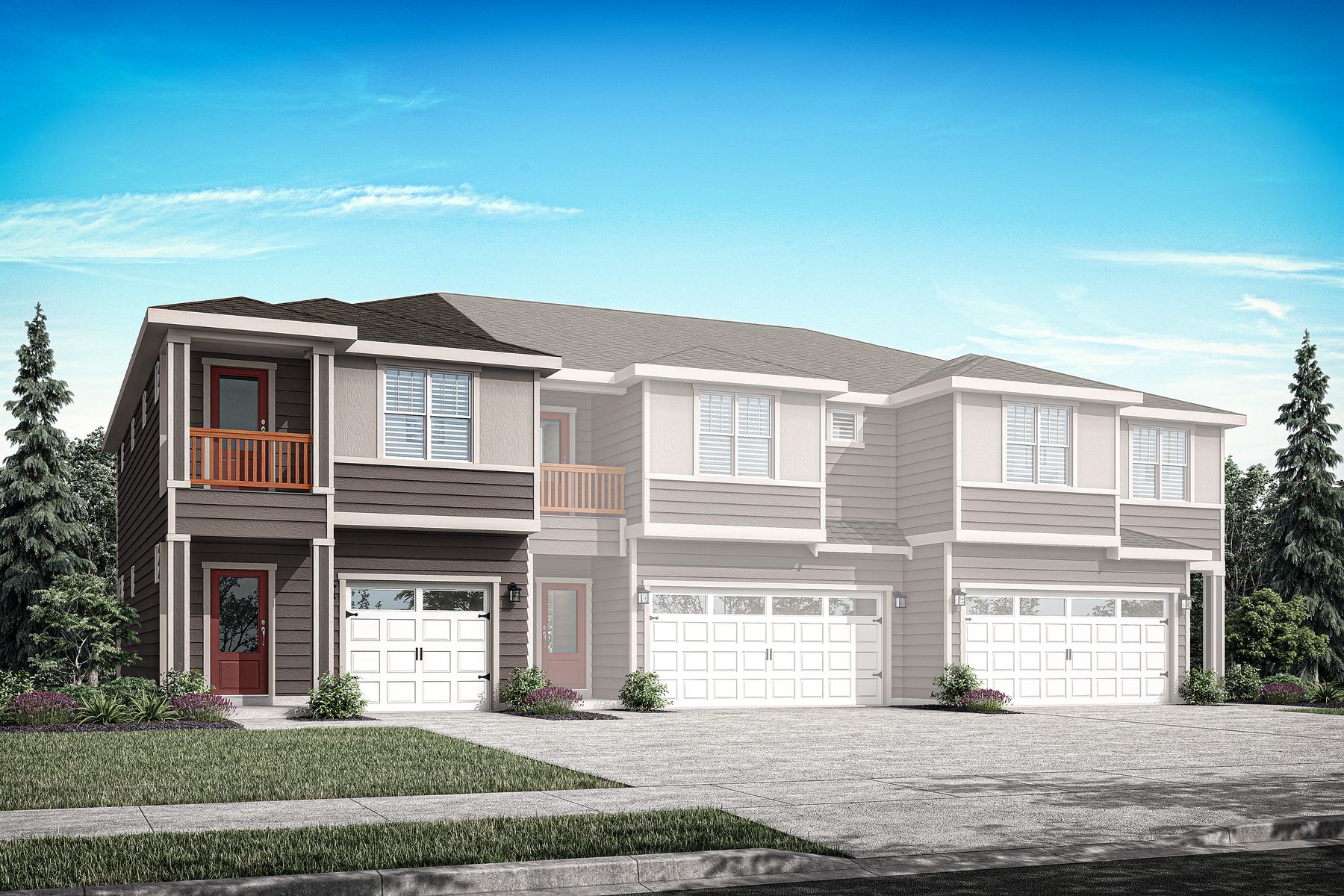 The Ashland is a beautiful two story home with siding.