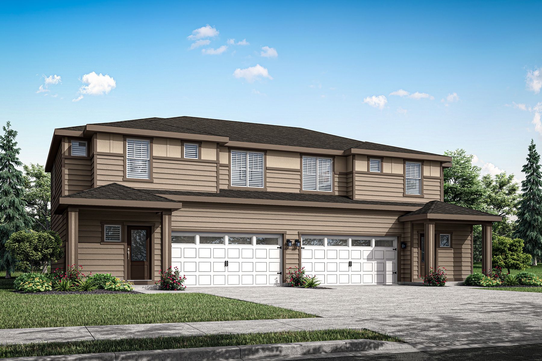 The Cypress by LGI Homes is a two story home with siding.