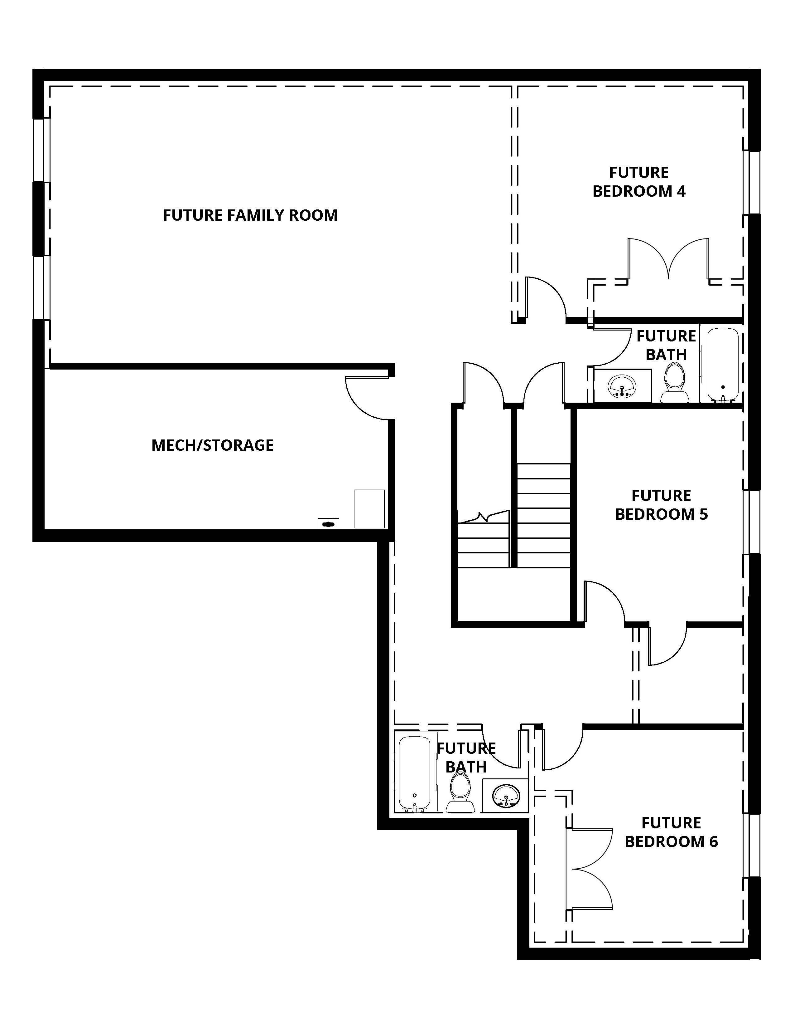 *We offer unfinished basement options. 