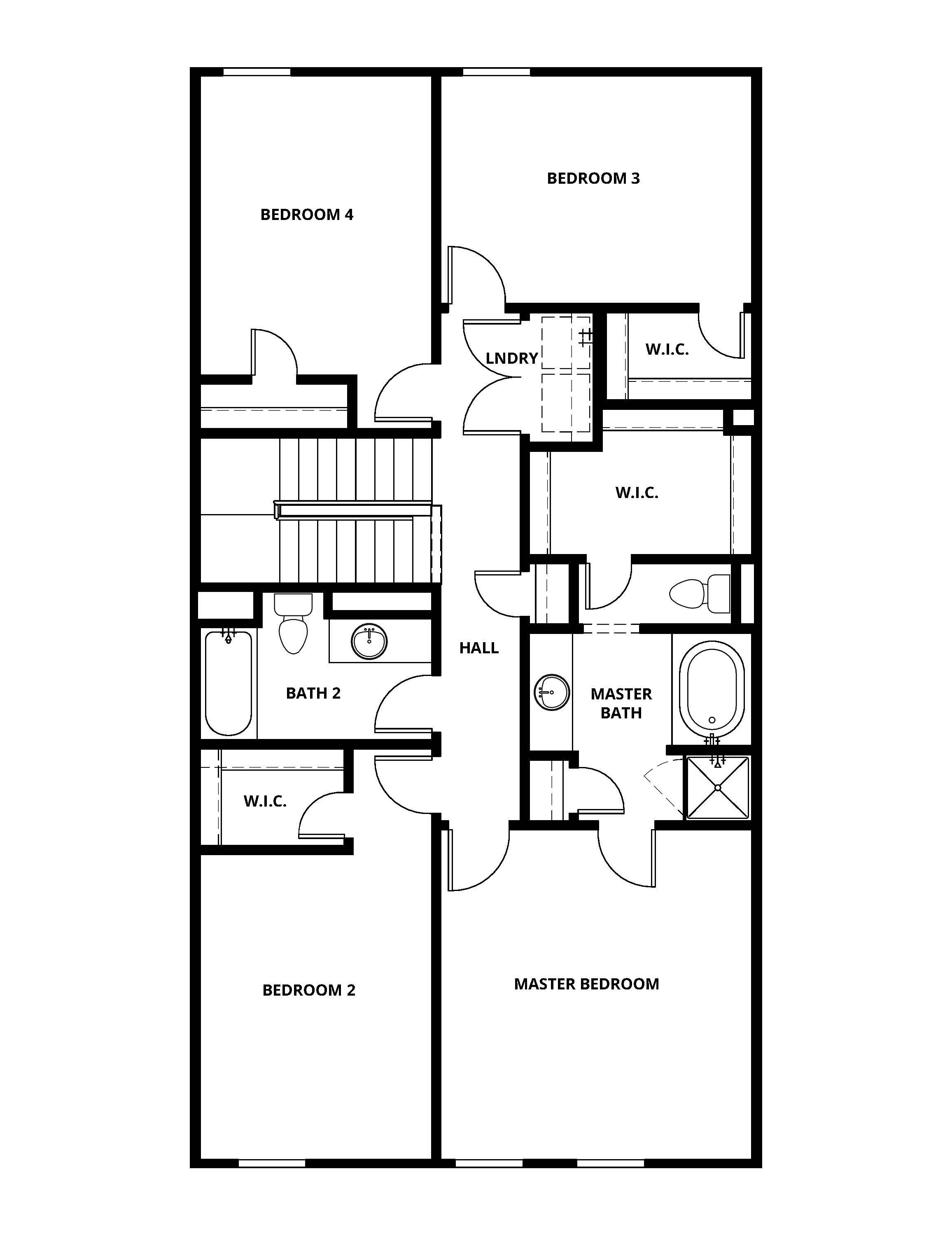 The second floor of the Blazer has four bedrooms. 