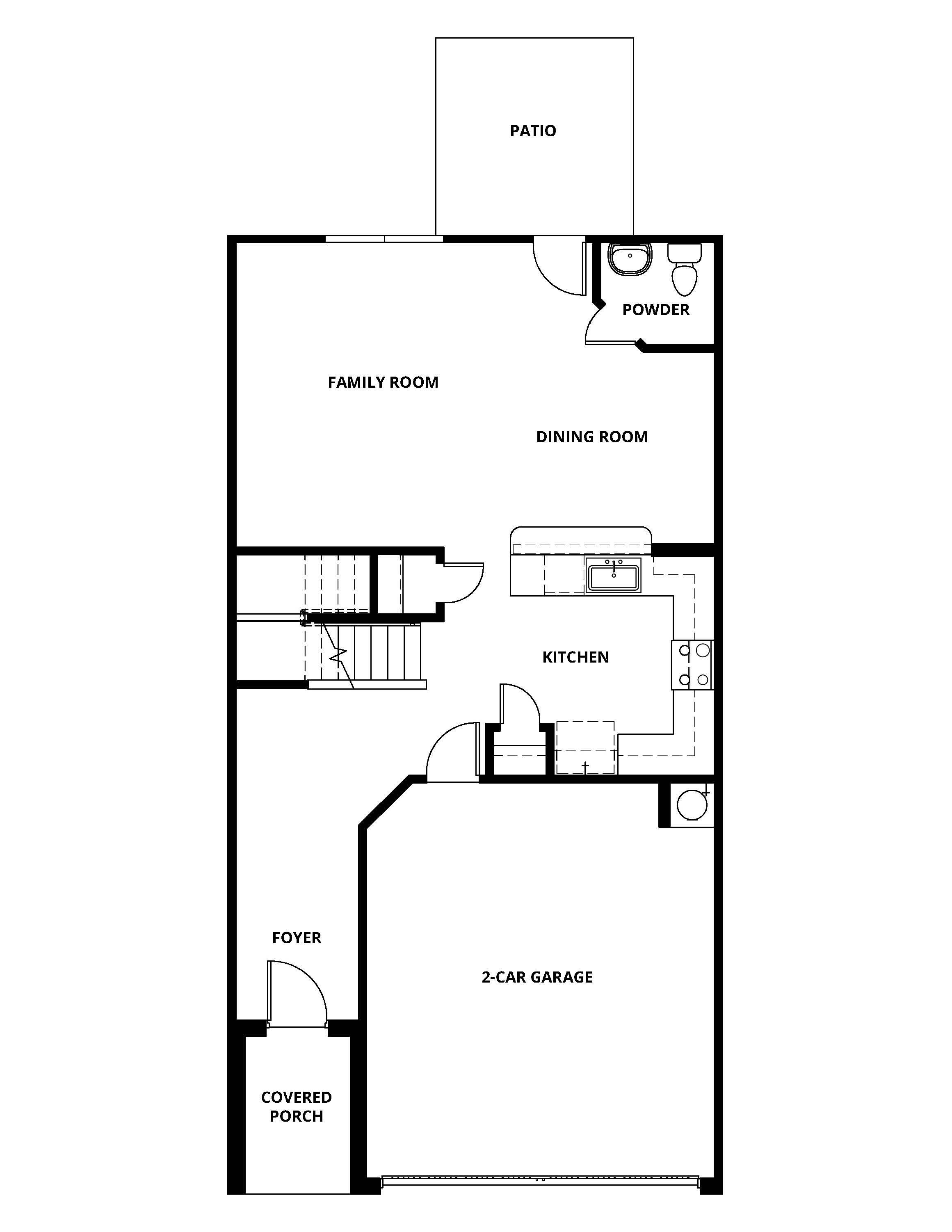 The first floor of the Blazer has a wonderful open-concept layout.