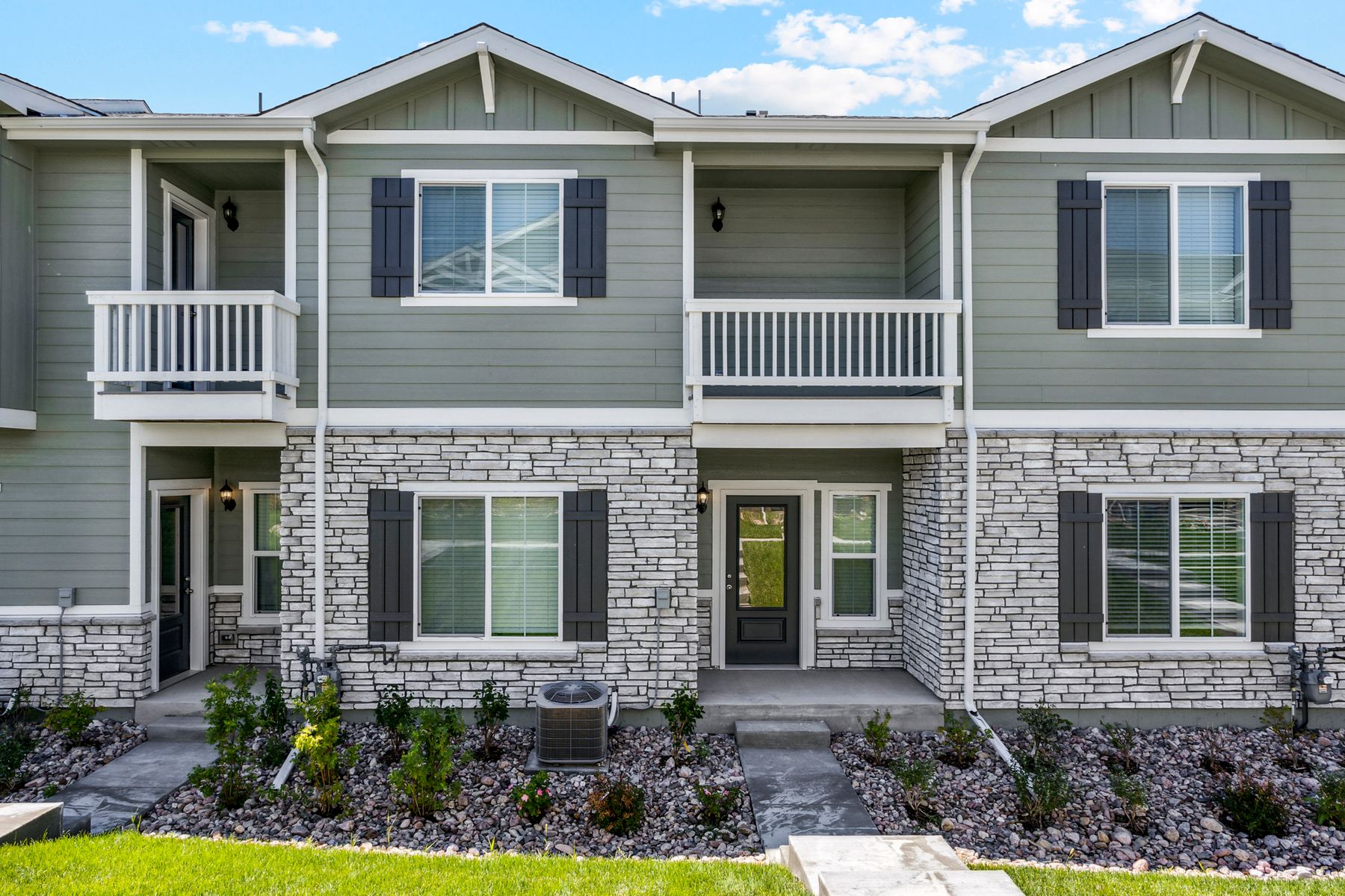 The Vail is a beauitful two story home with siding.