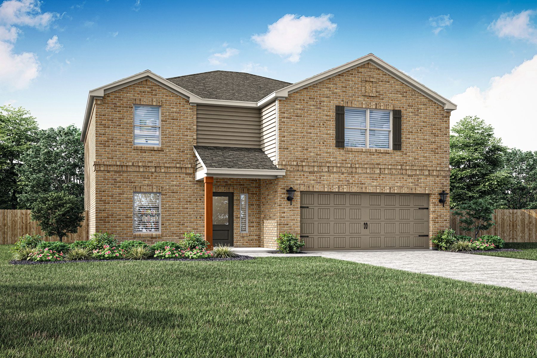 The Perry is a beautiful, two-story home.