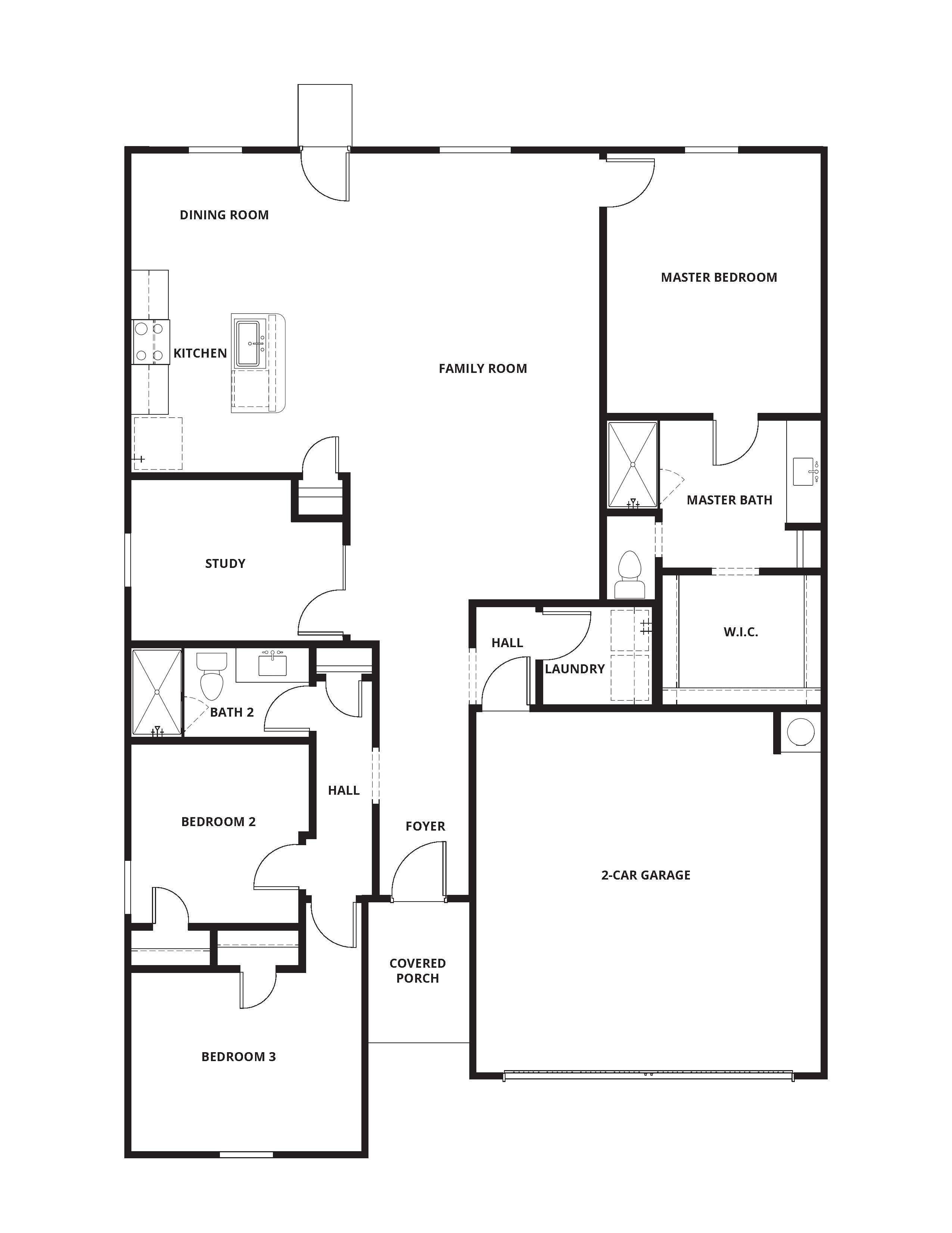 The Durant floor plan has a wonderful open-concept layout.