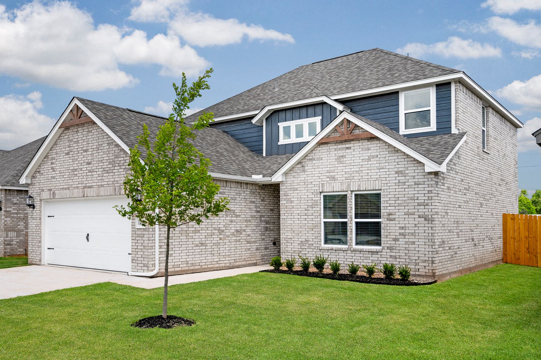 Beautiful two-story, brick home.