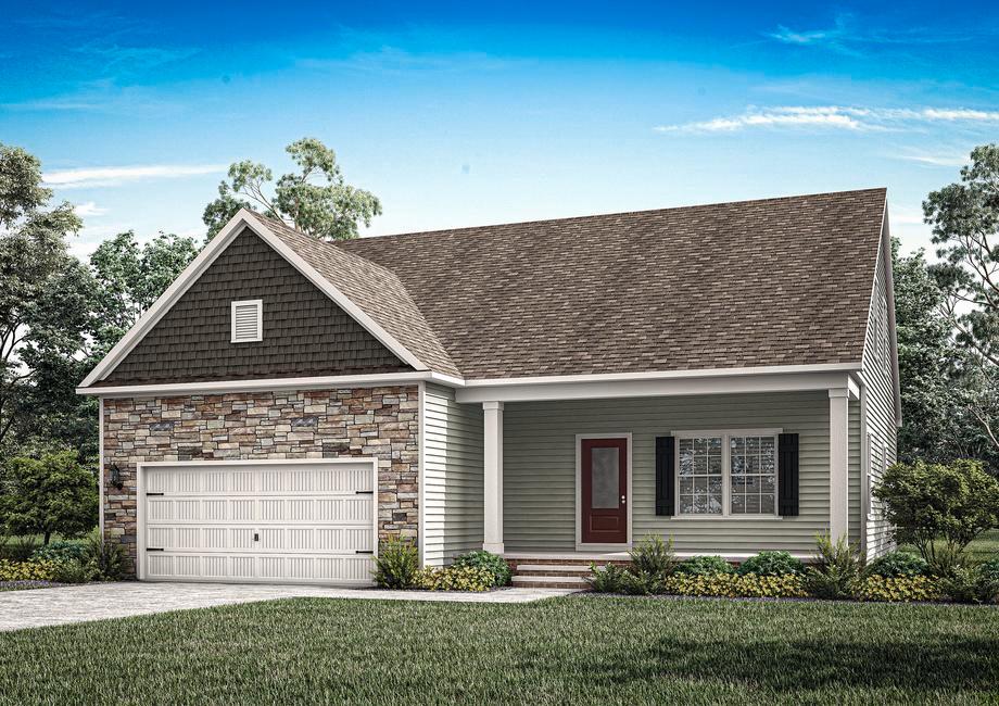 The Clayton by LGI Homes has a spacious two-car garage