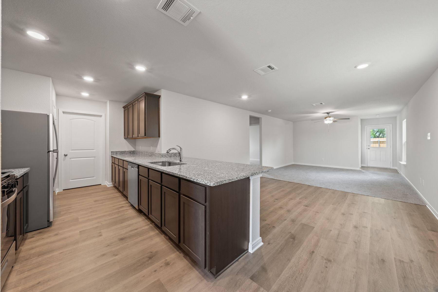 The Cedar floor plan has a wonderful, open-concept layout.