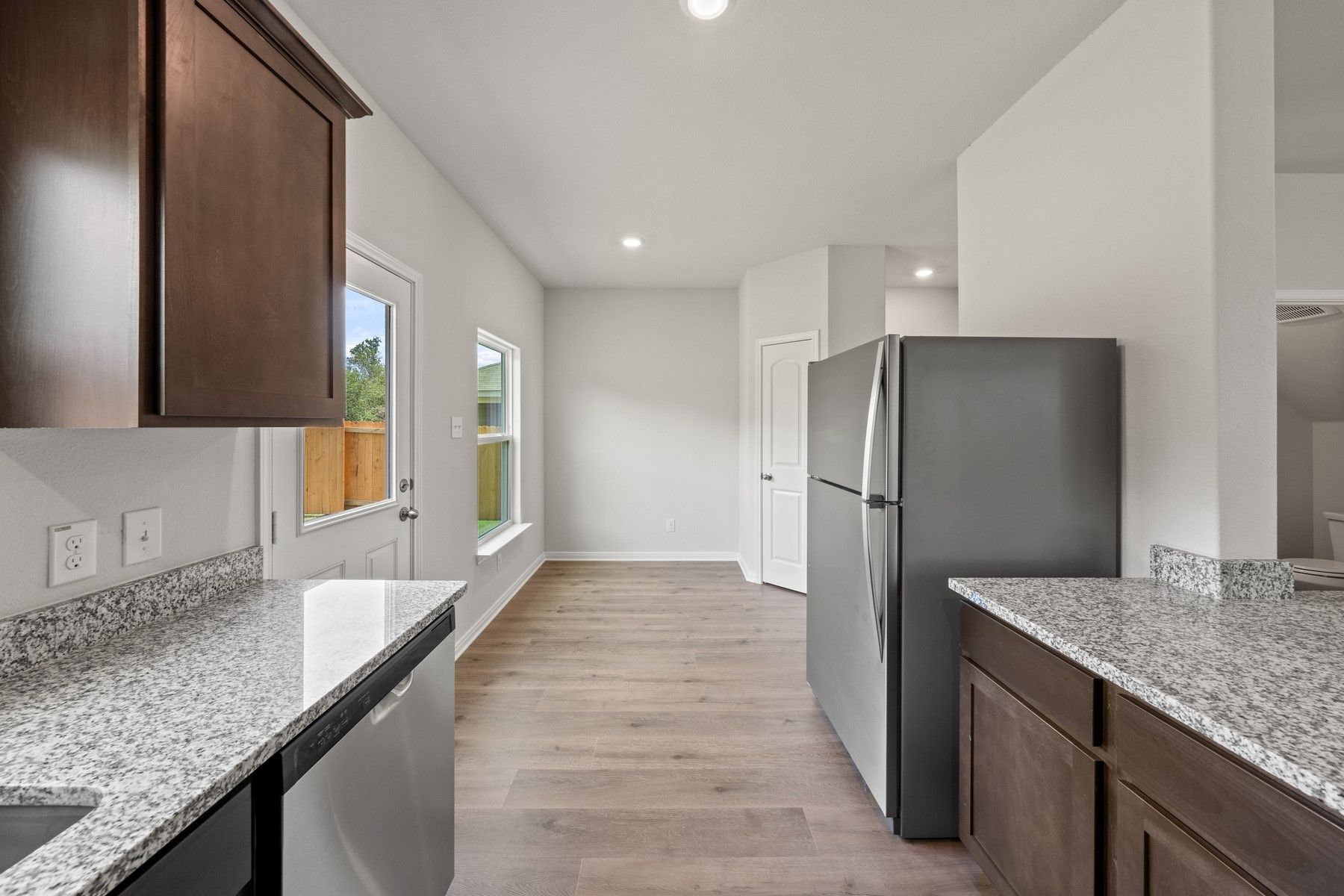 The dining room of the Piper sits right off of the kitchen.