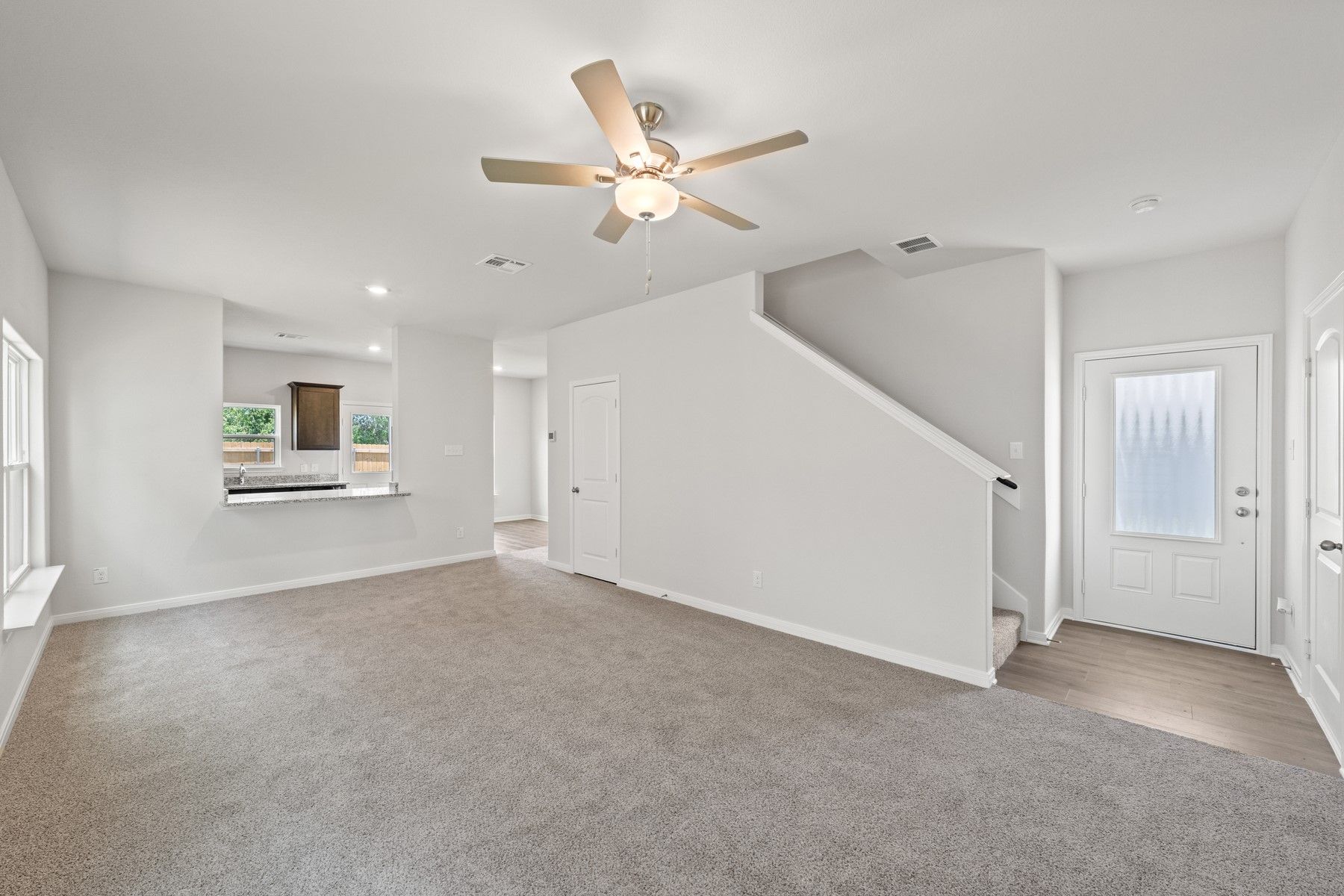 The foyer welcomes you right into the open living spaces of the Piper floor plan.