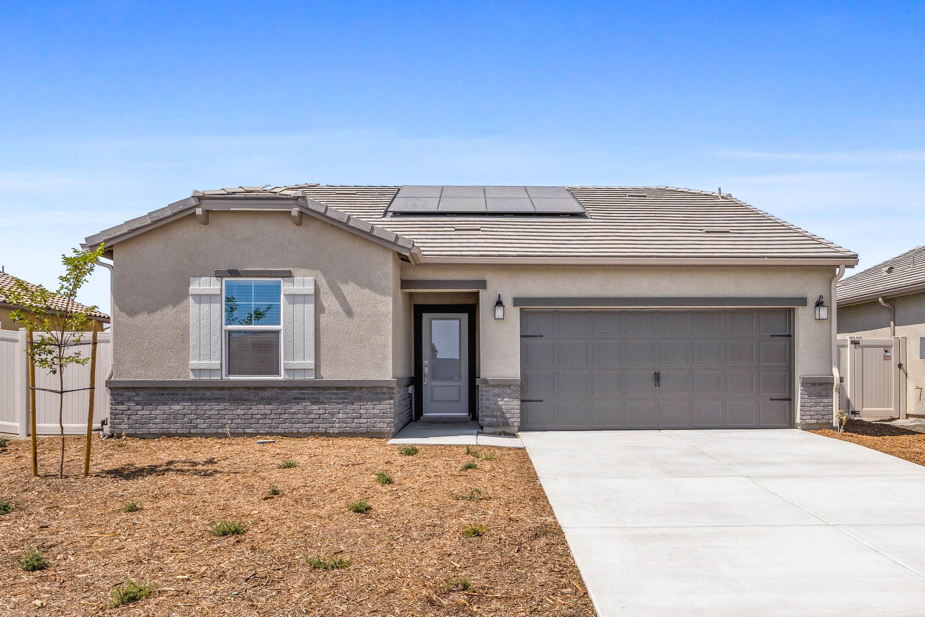 The Arroyo is a beautiful home with stucco.
