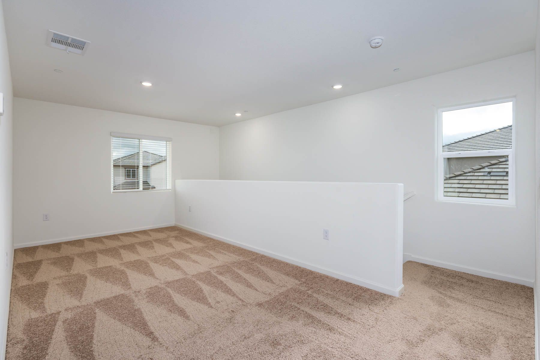 There is a game room upstairs.