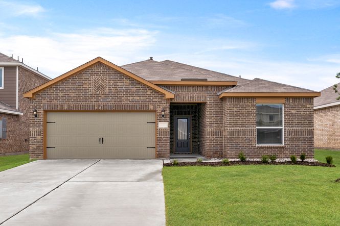 Beautiful one-story, brick home.