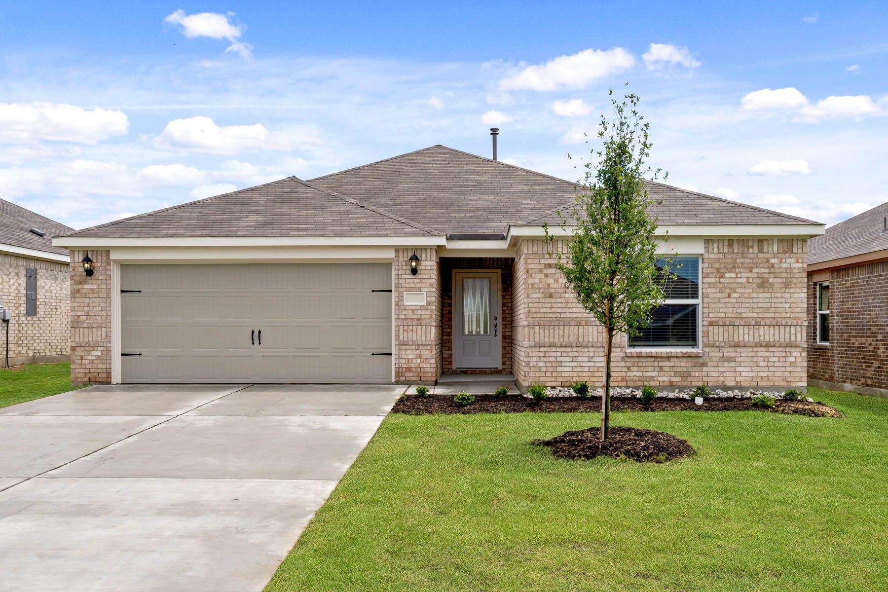 Beautiful one-story, brick home.