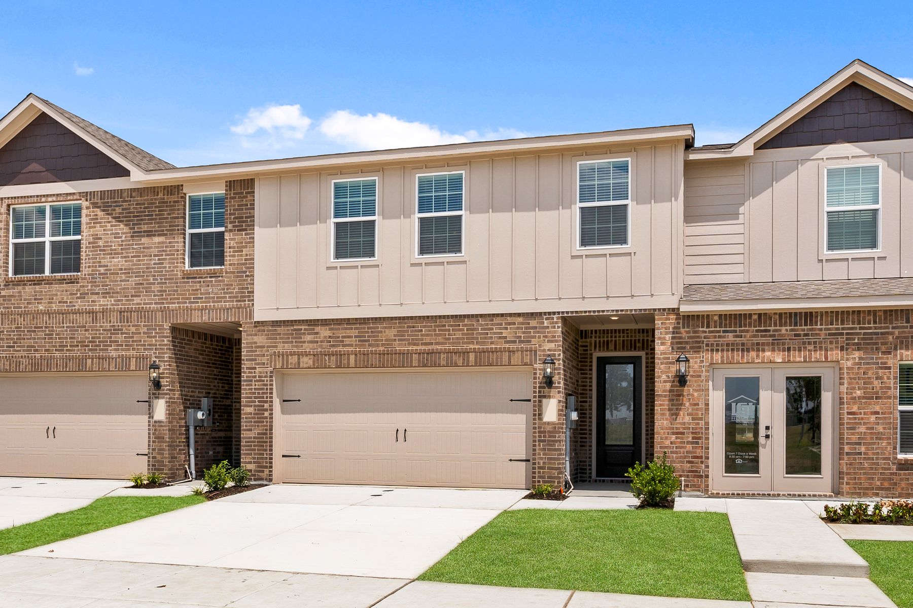 The Blazer is a beautiful floor plan with a brick exterior.