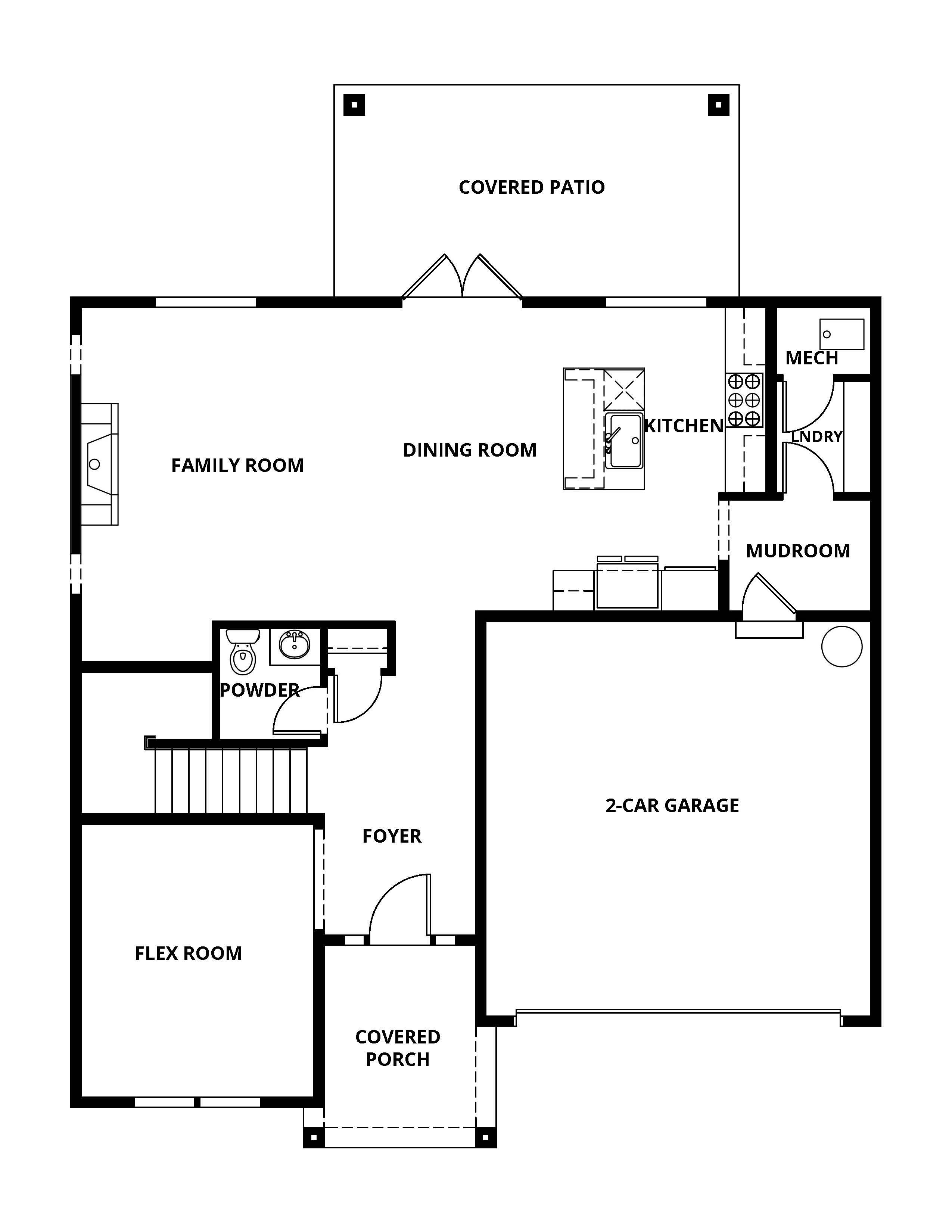 The first floor of the Henry by Terrata Homes