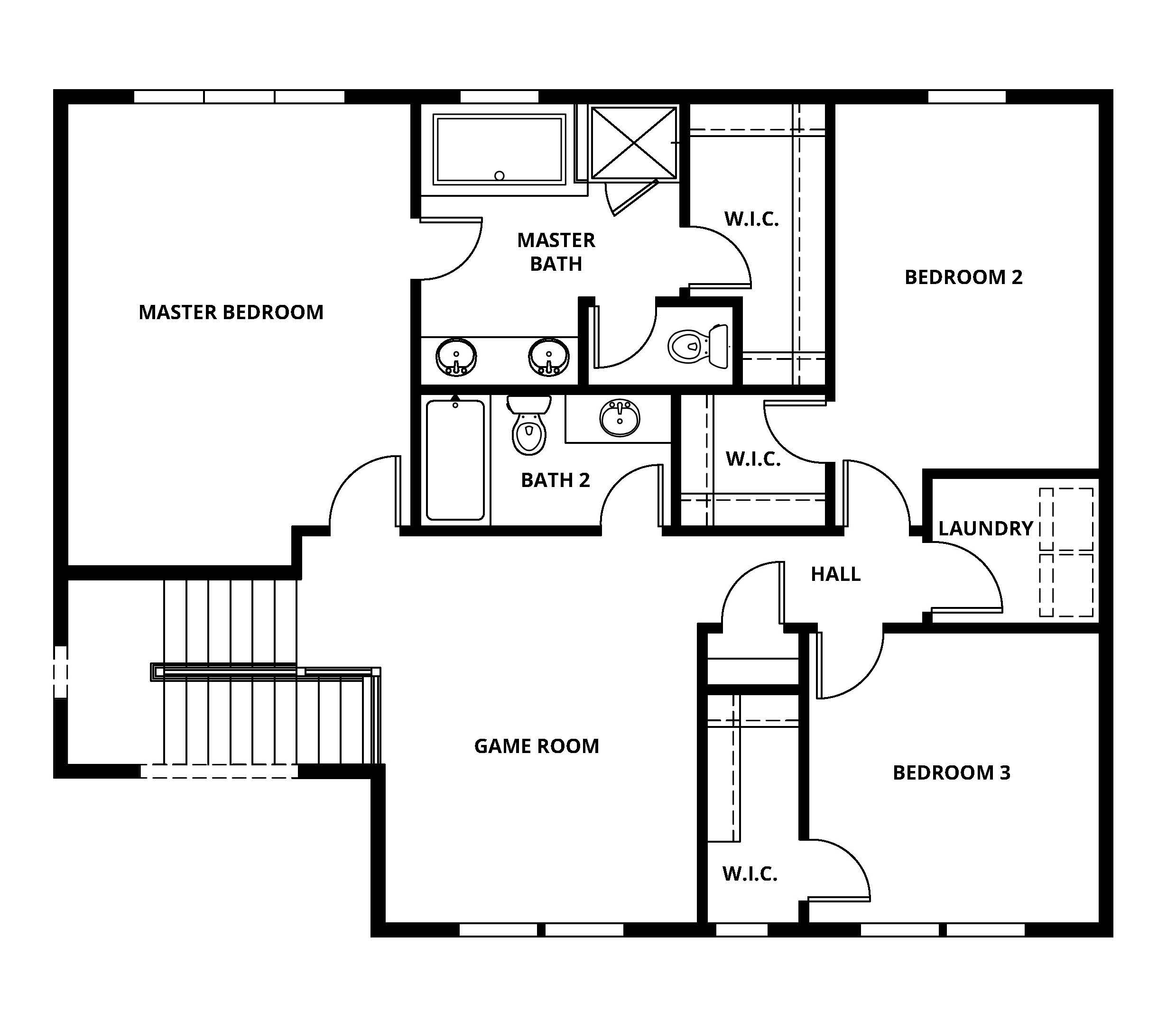 The second floor of the Henry by Terrata Homes