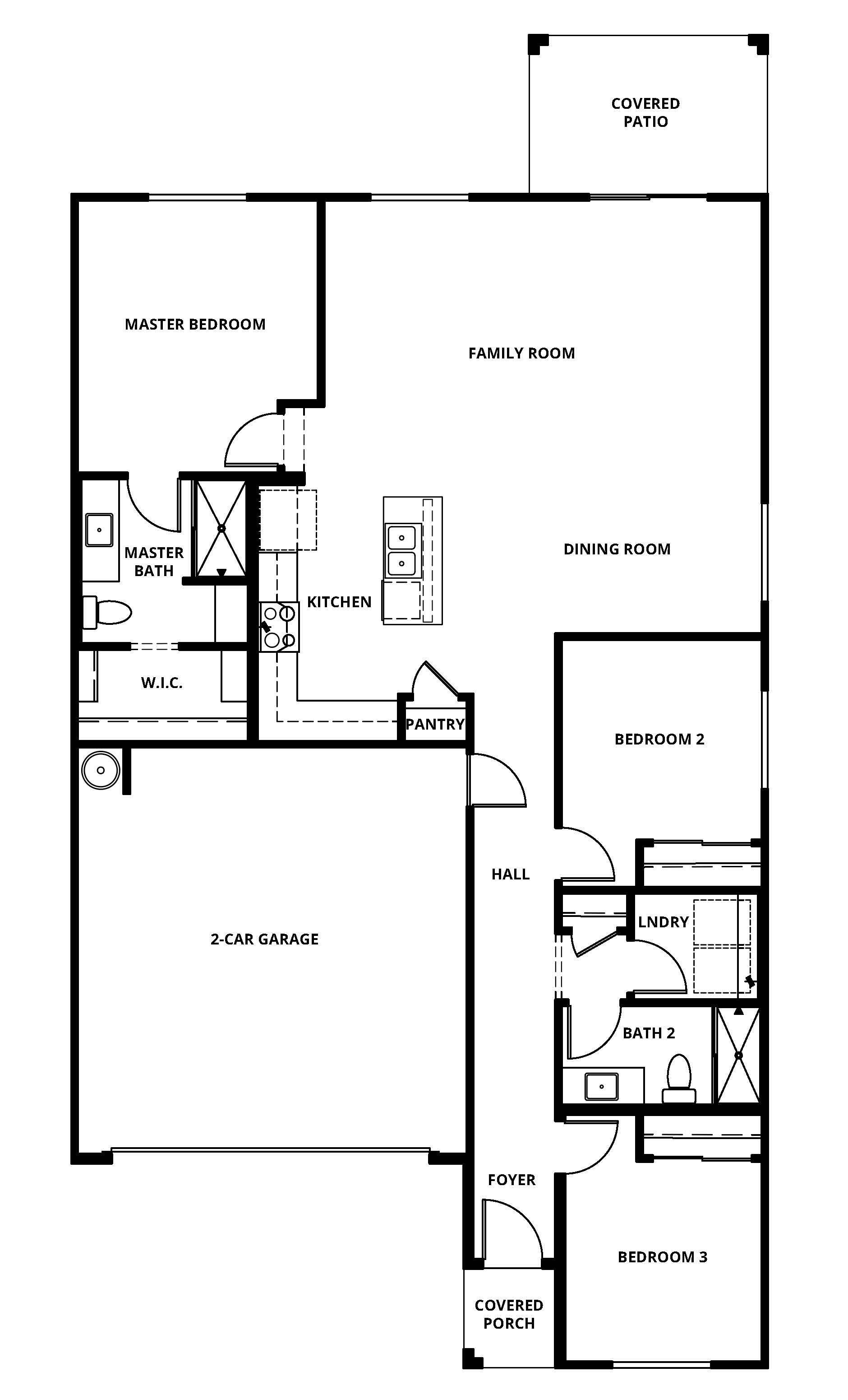 The Dayton floor plan has a wonderful open-concept layout.