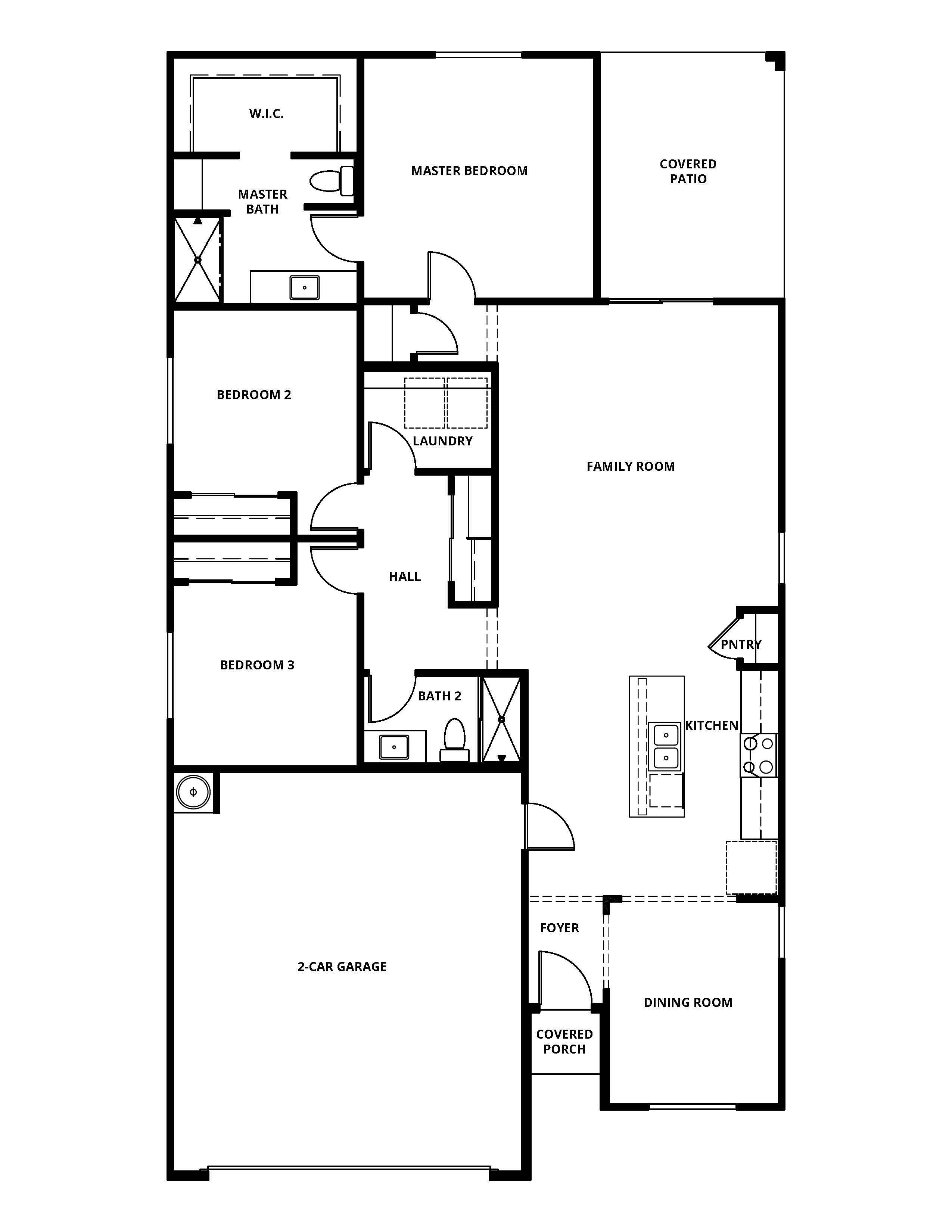 The Mead floor plan has a wonderful open-concept layout.