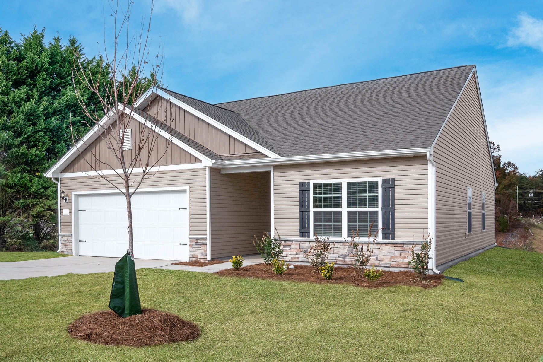 This home has stone detailing