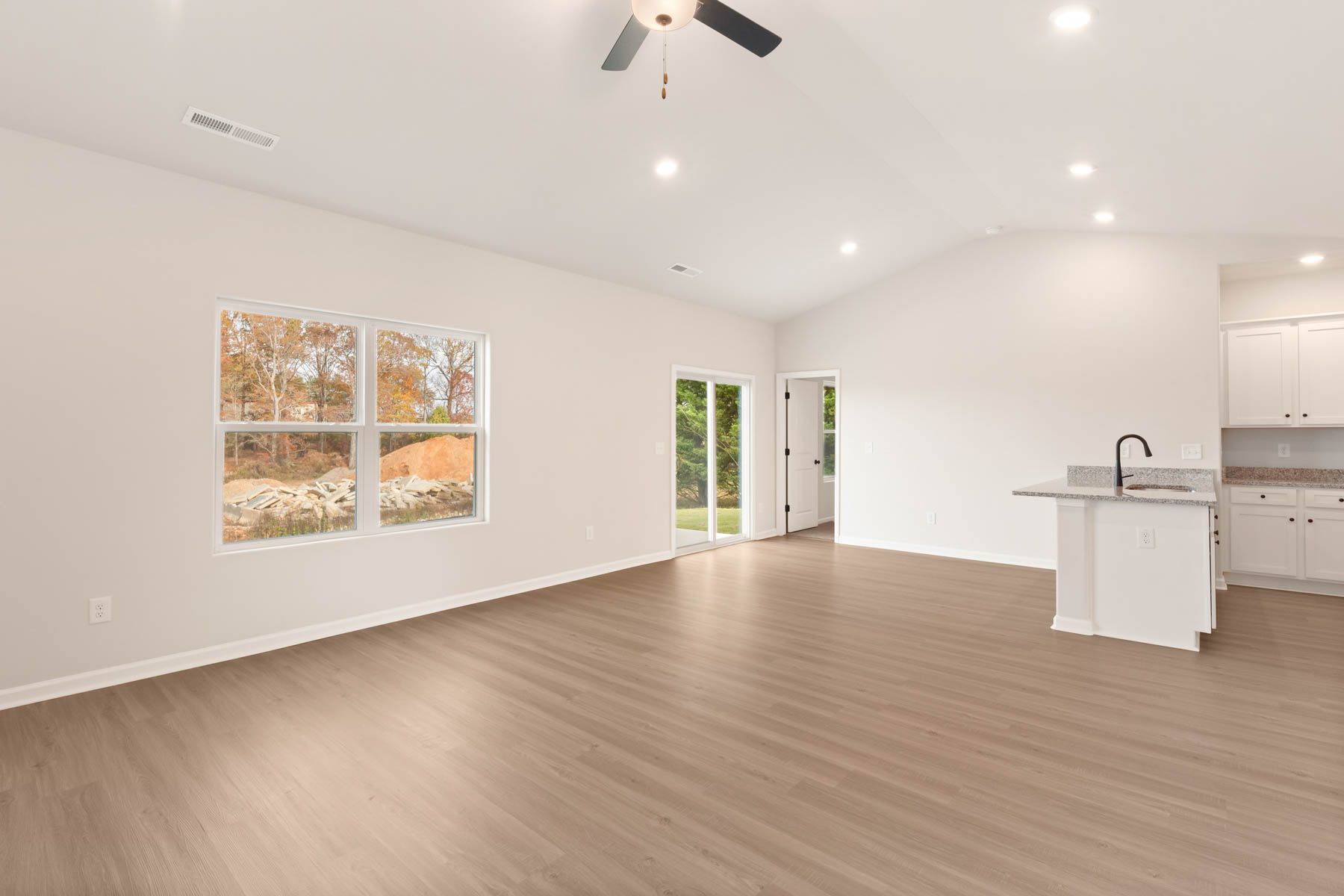 The living area is perfect for hosting!